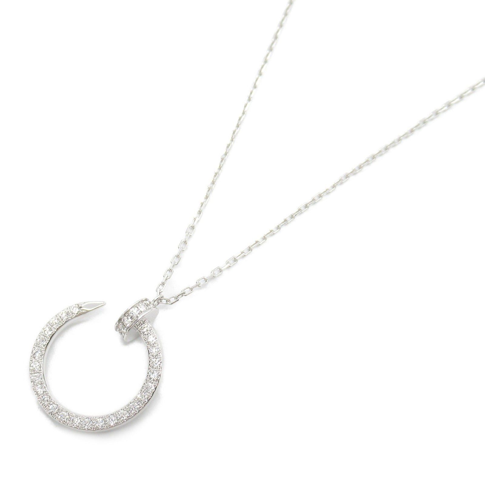 Cartier Cartier Juste Un Clou Necklace Diamond K18Wg (White Gold) Clear Size ONE SIZE - 1 Thumbnail