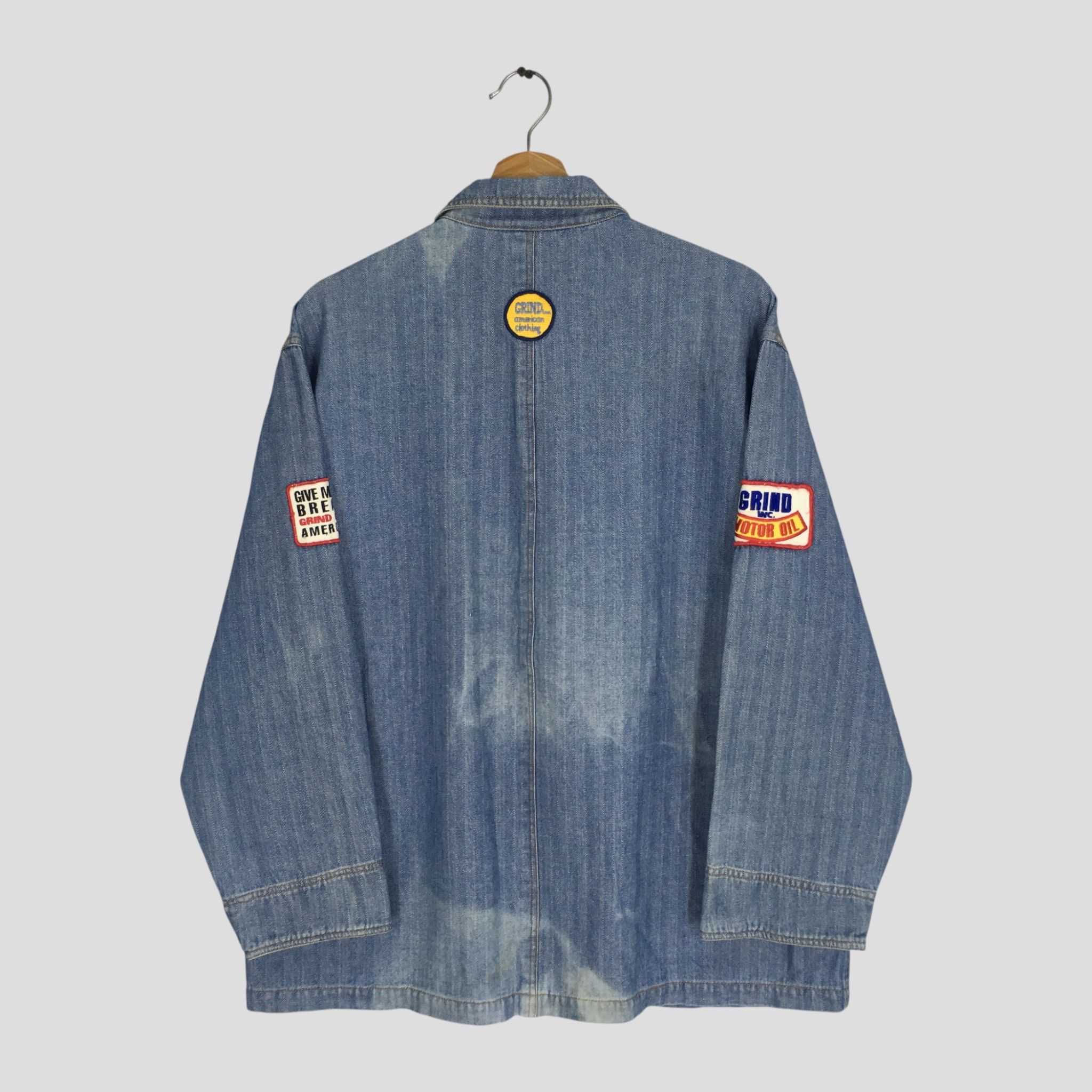 Sex Skateboards Vintage 90's Grind Inc. Skateboard Denim Jacket Santa Cruz Size US L / EU 52-54 / 3 - 2 Thumbnail