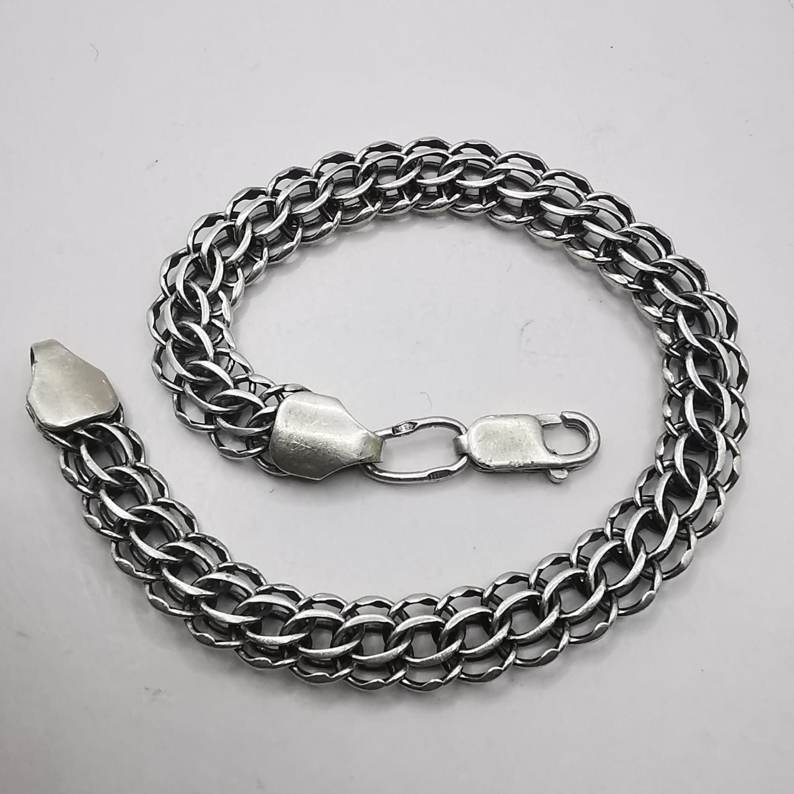Sterling Silver × Vintage Vintage Bracelet Jewelry,925 Sterling Silver,Handmade 12,76g Size ONE SIZE - 1 Thumbnail