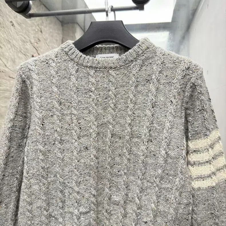 Thom Browne Thom Browne Classic Gray Mohair Wool Knit Sweater Size US L / EU 52-54 / 3 - 3 Thumbnail