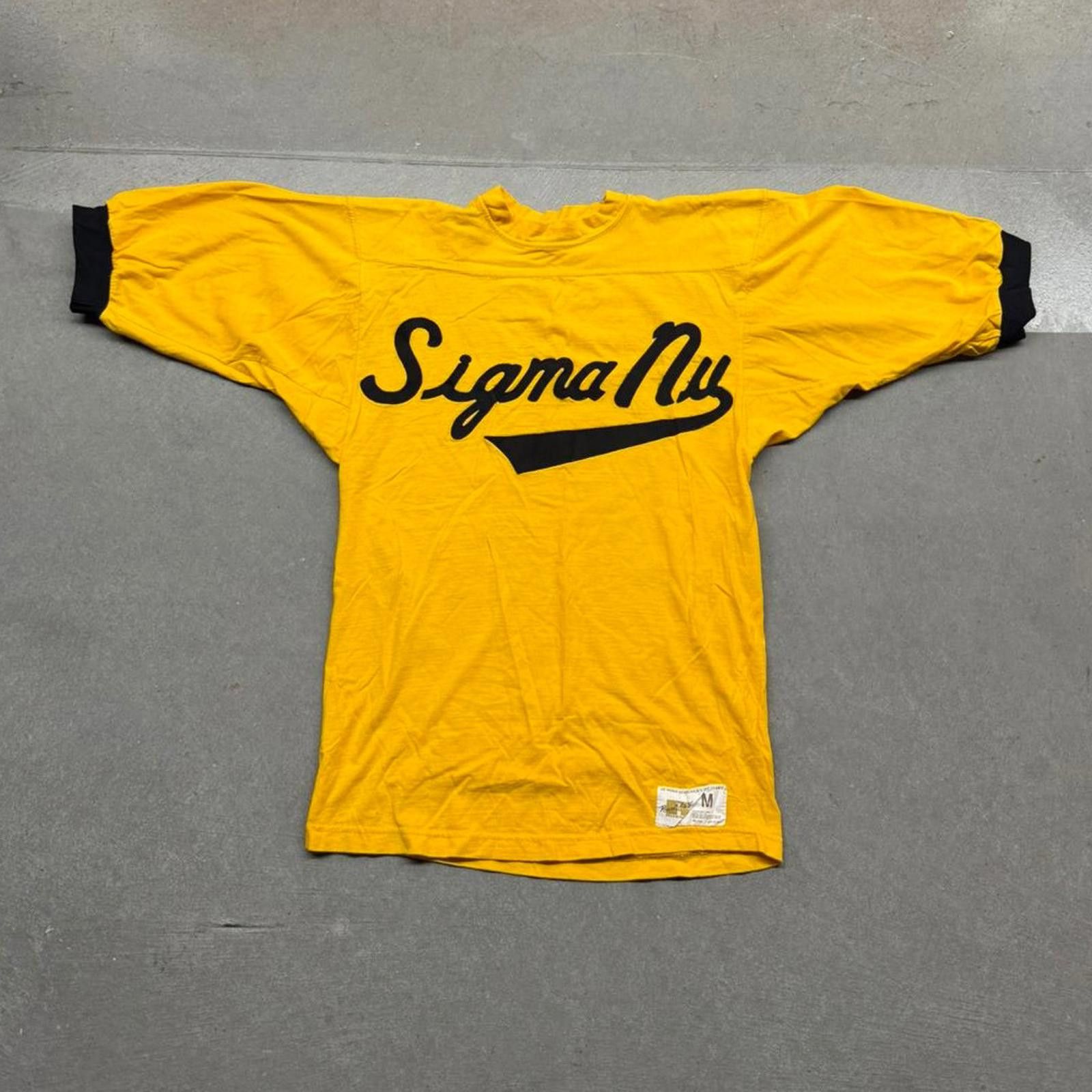Russell Athletic Vintage 70s Russell Athletic Sigma Nu Fraternity T-shirt Size US M / EU 48-50 / 2 - 1 Thumbnail