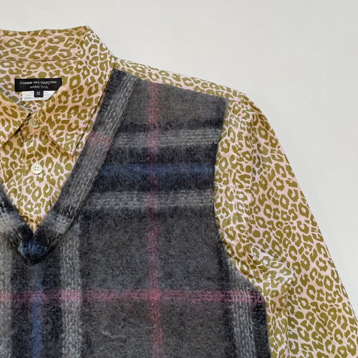 Comme des Garcons Homme Plus A/W 10 Hybrid Mohair Front Panelled Shirt Size US M / EU 48-50 / 2 - 6 Thumbnail