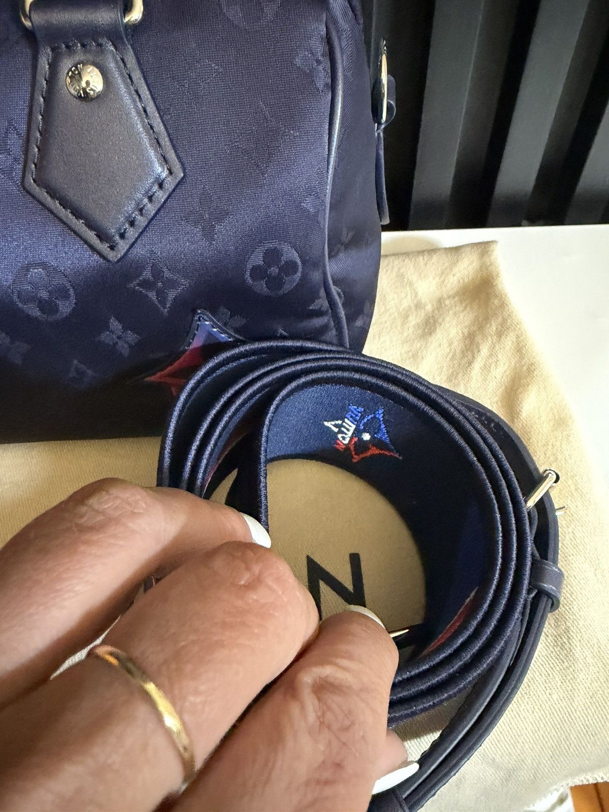 Louis Vuitton louis vuitton woman bag speedy bandolier 20 blu navy M23445 Size ONE SIZE - 5 Thumbnail