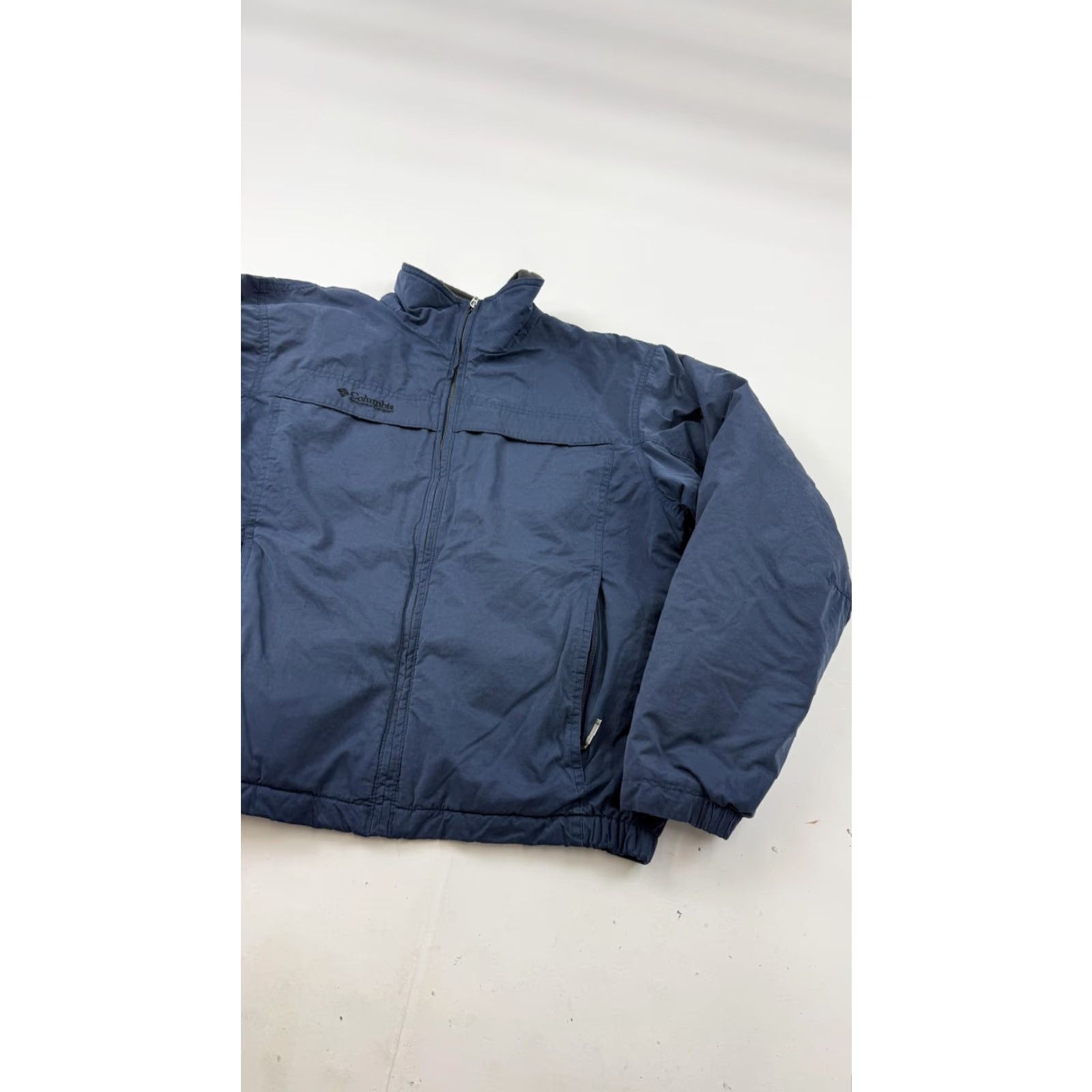 Vintage Columbia Jacket Mens M Blue Windbreaker Full Zip Insulated Fleece Lined Casual Fall Winter Size US M / EU 48-50 / 2 - 3 Thumbnail