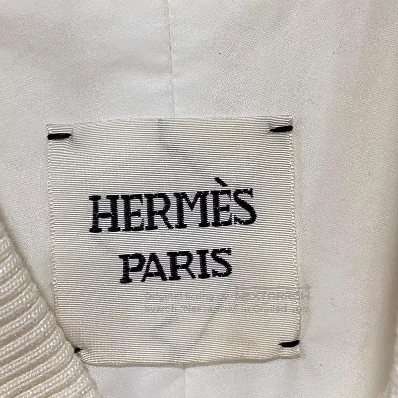 Hermes Hermes Off-white leather patch embroidery jacket Size XS / US 0-2 / IT 36-38 - 4 Thumbnail
