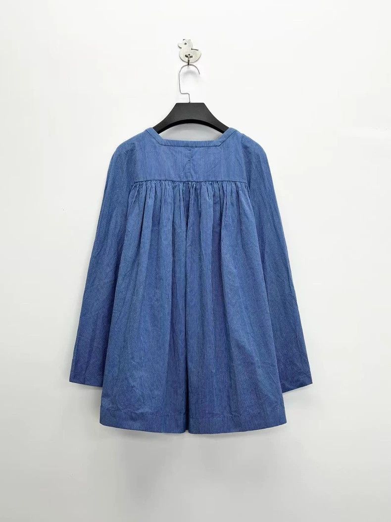 Loewe LOEWE Blue striped one-line dress Size M / US 6-8 / IT 42-44 - 2 Thumbnail