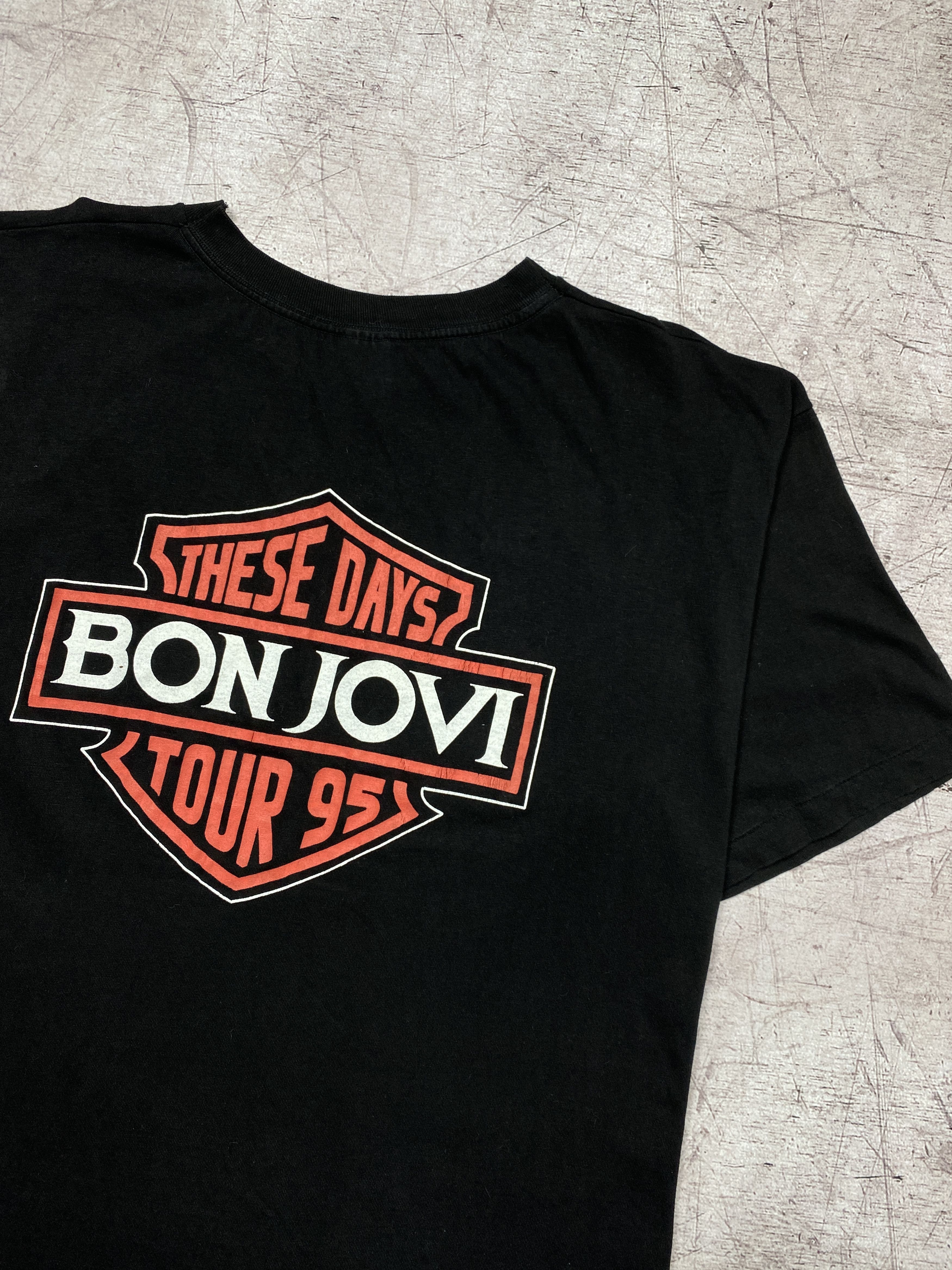 Bon Jovi × Vintage Bon Jovi Vintage 1995 Rock Band Tour T-Shirt Size US XL / EU 56 / 4 - 7 Thumbnail
