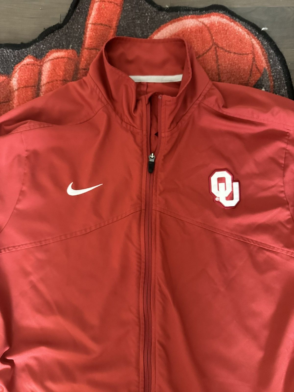 Nike Nike Dri-Fit Oklahoma Sooners Light Jacket Size US M / EU 48-50 / 2 - 2 Thumbnail