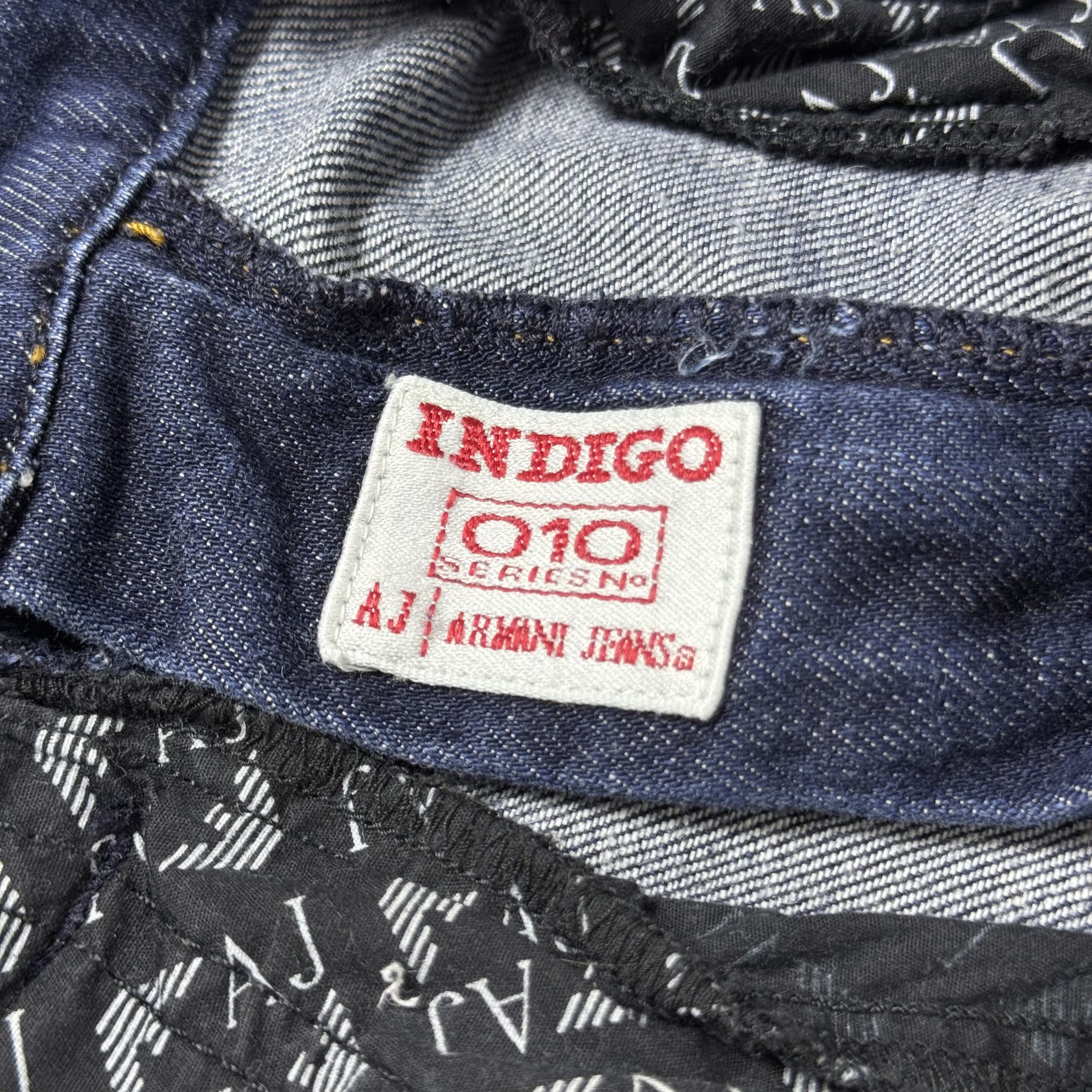 Armani Vintage Armani Jeans Indigo Blue Slim Fit Womens Jeans Pants Size 26" / US 2 / IT 38 - 19 Thumbnail
