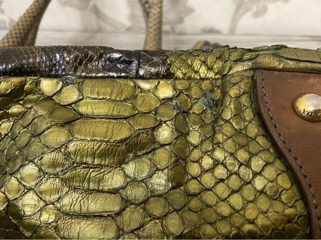 Prada RARE AW’09 Prada Milano Pitone+crocodile Patch leather bag Size ONE SIZE - 8 Thumbnail