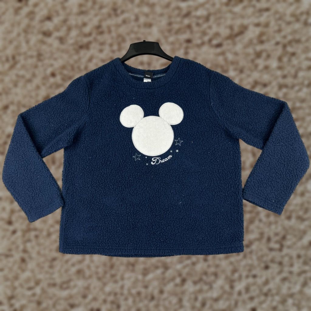 Disney Disney Womens Large Blue Mickey Mouse Sweate Fleece Sleepwear Polyester Dream Size L / US 10 / IT 46 - 1 Thumbnail