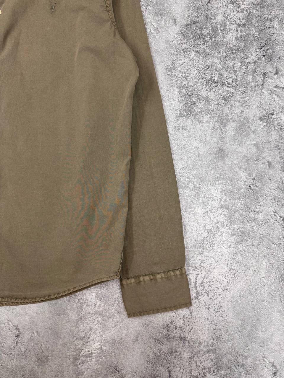 Allsaints AllSaints Men Cotton Shirt Brown Long Sleeve Size S Size US S / EU 44-46 / 1 - 2 Thumbnail