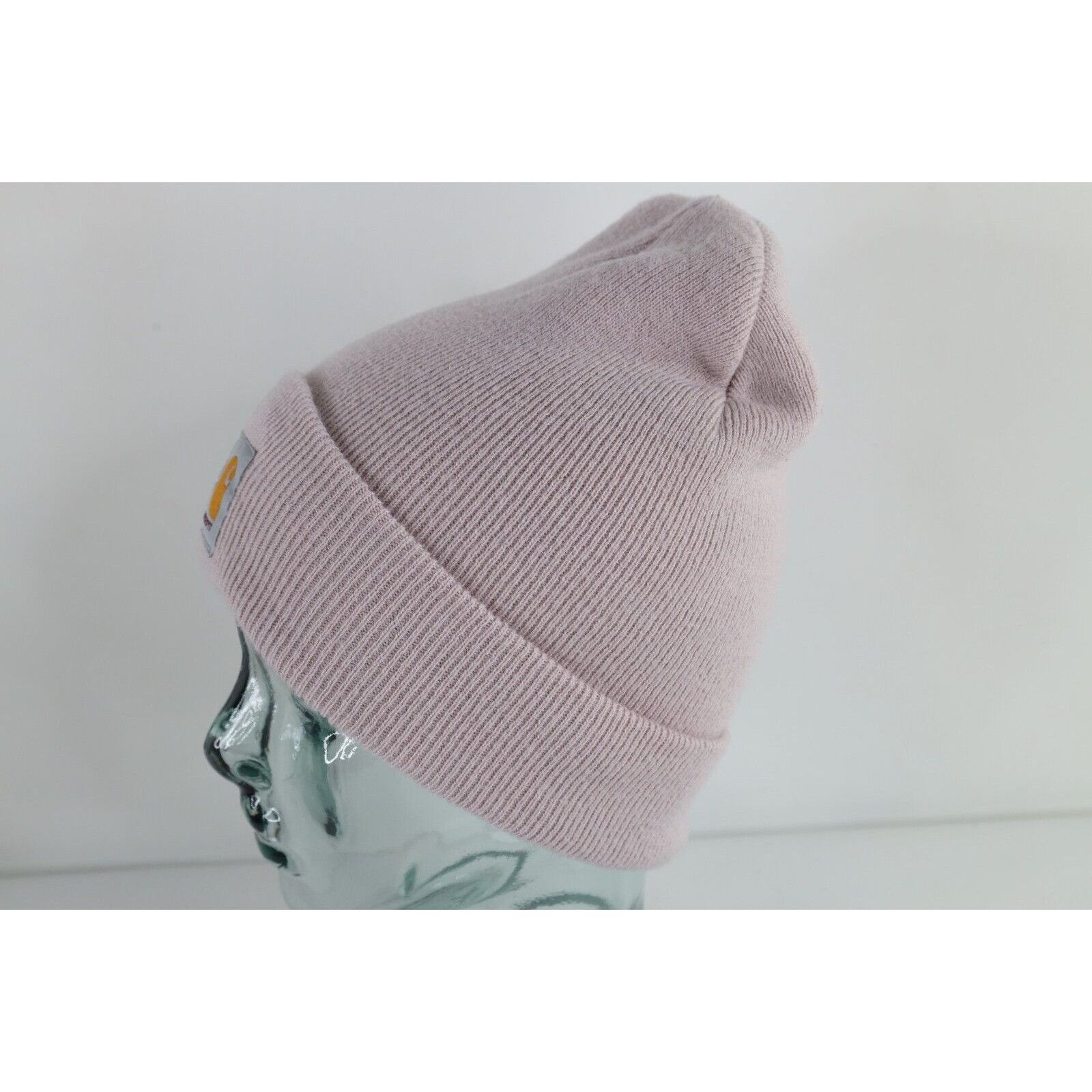 Carhartt × Vintage Vintage Y2K Carhartt Knit Winter Beanie Hat Light Purple Size ONE SIZE - 3 Thumbnail