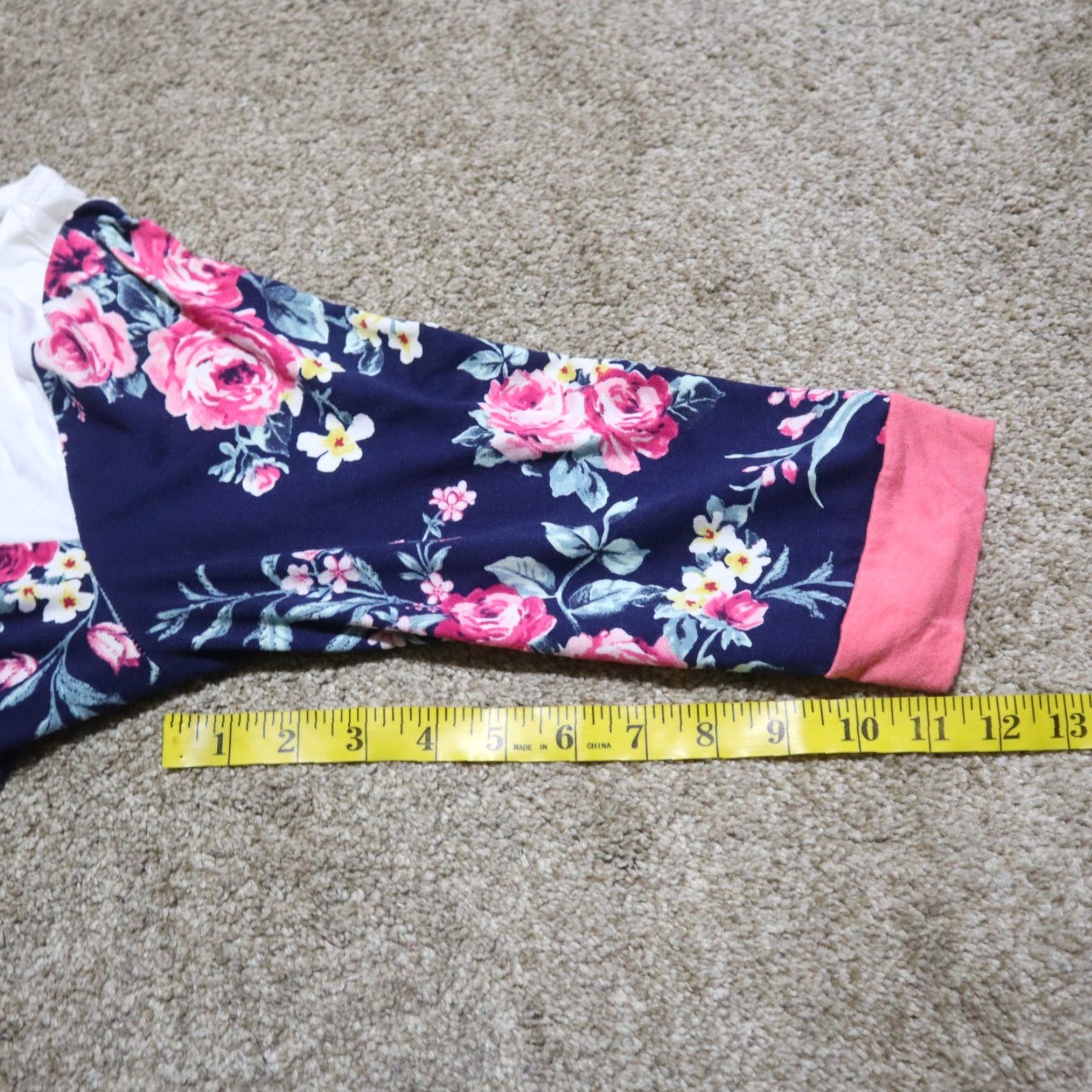 Pinko P.S Kate Shirt Womens Adult Medium Floral Lace Multicolor Pink Blue 90s Flower Short Sleeve Size M / US 6-8 / IT 42-44 - 7 Thumbnail
