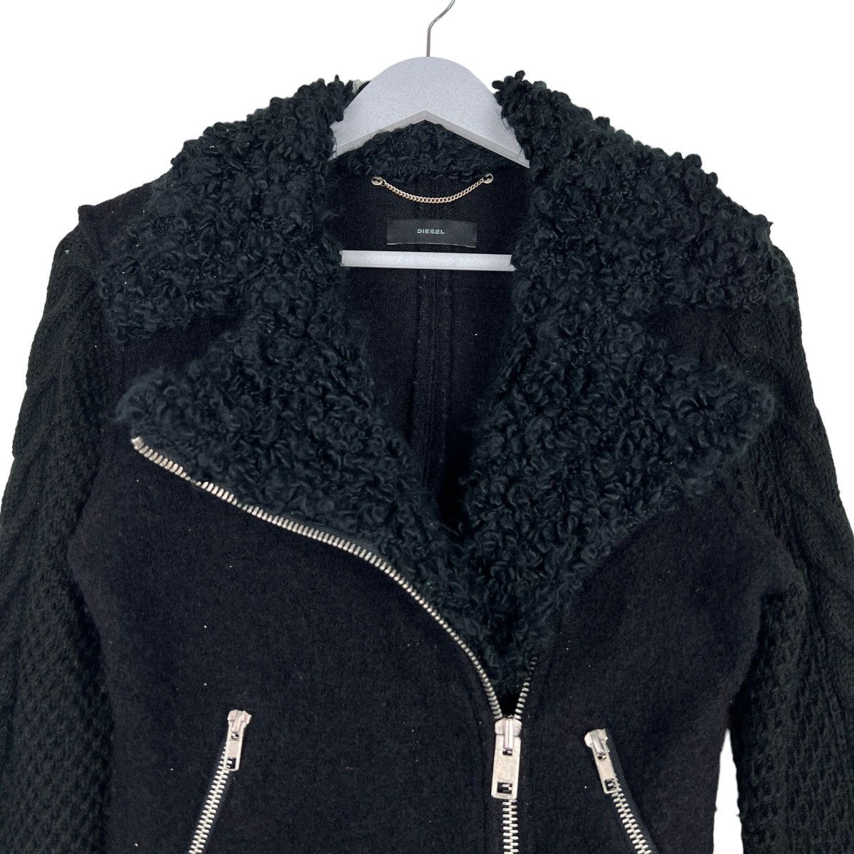 Diesel 🔥 DIESEL DOUBLE COLAR WOOL MOTO RIDERS STYLE JACKET Size US S / EU 44-46 / 1 - 3 Thumbnail