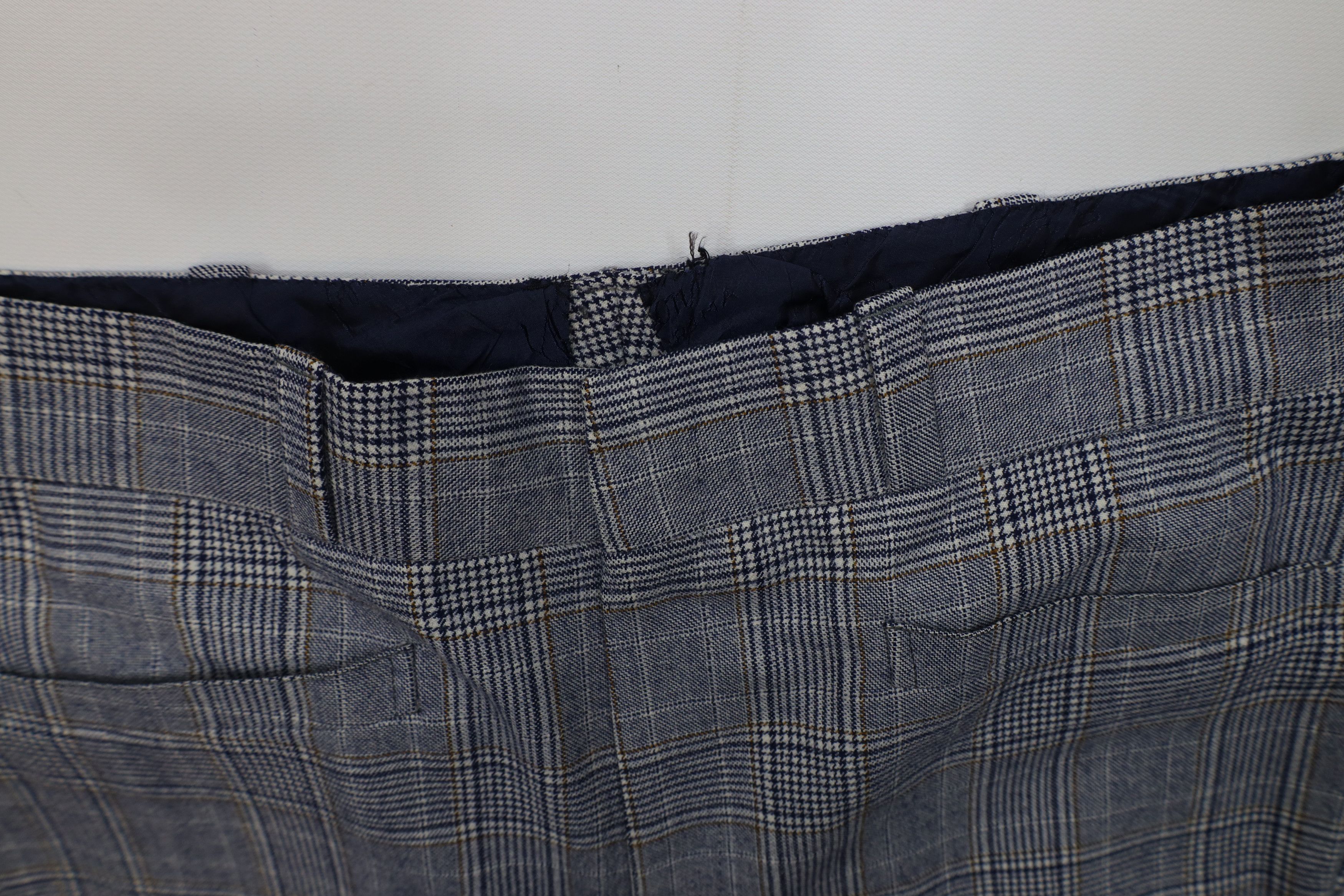 Brioni Vintage 70s Brioni Wide Leg Chino Pants Trousers Plaid Size US 32 / EU 48 - 5 Thumbnail