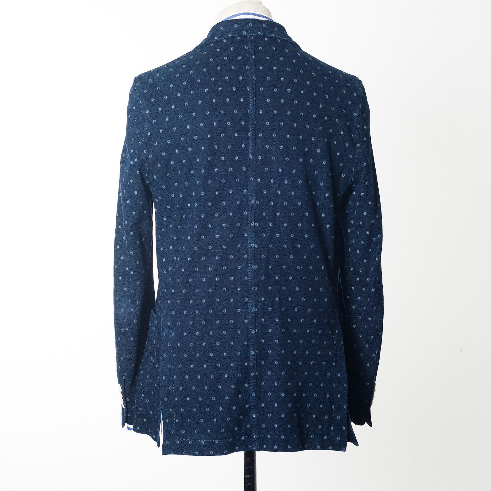 Circolo 1901 CIRCOLO 1901 Blue Patch Pocket Unlined Sport Coat EU50 US40 Size 40R - 3 Thumbnail