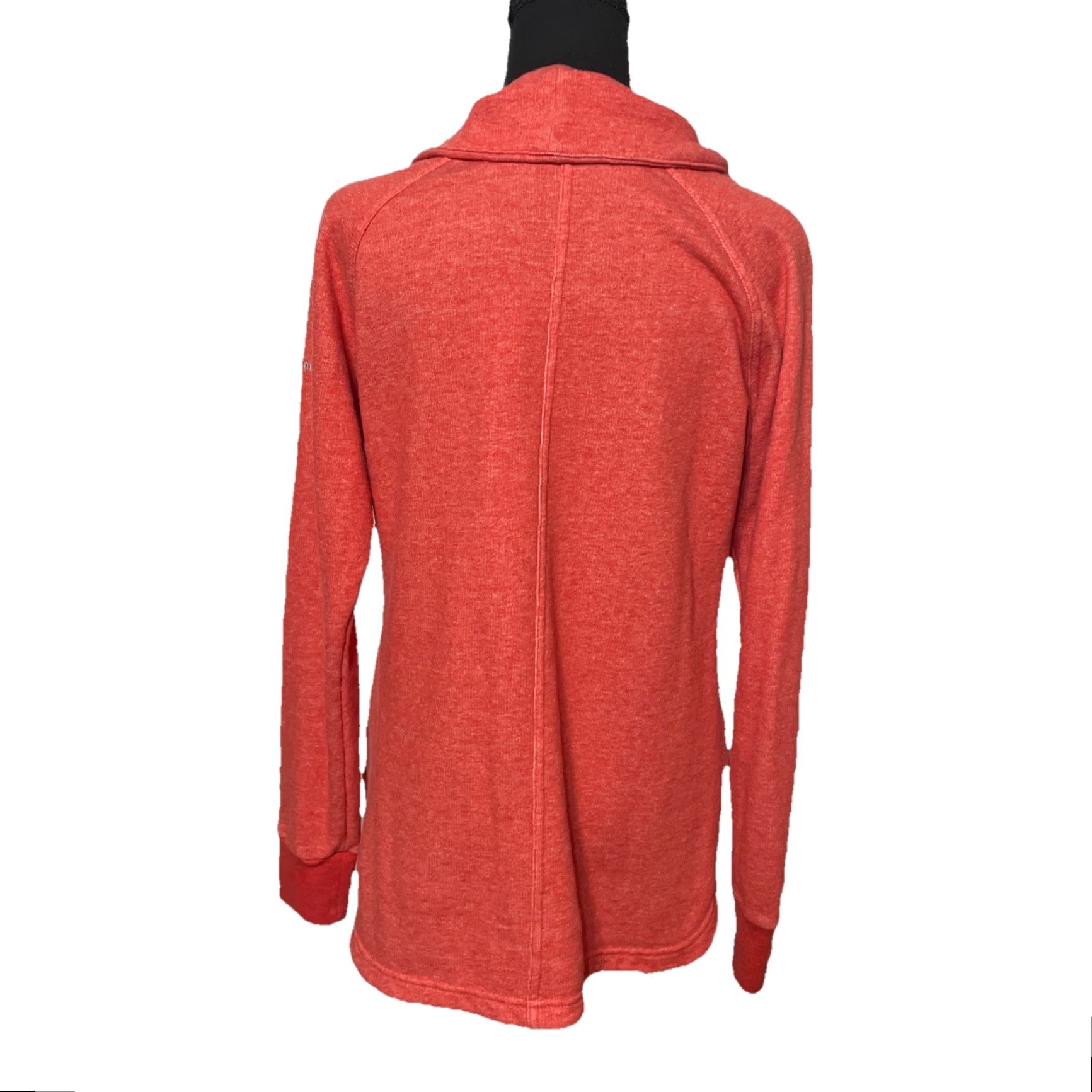 Vintage VINTAGE Columbia Women's Sweatshirt Long Sleeve Cowl Neck Size Medium Orange Size M / US 6-8 / IT 42-44 - 2 Thumbnail