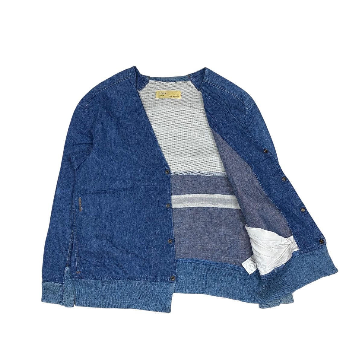 Designer × Japanese Brand × Toga Pulla Toga Pulla Archives Denim Cardigan Size US S / EU 44-46 / 1 - 5 Thumbnail