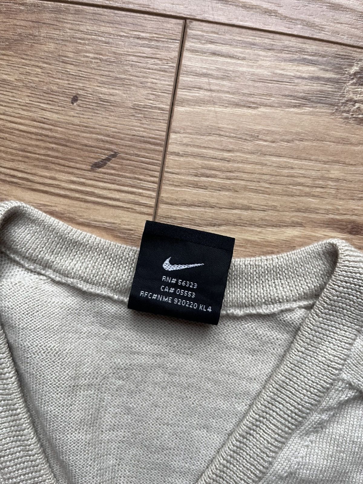 Nike 90’s NIKE GOLF RETRO SWOOSH LOGO WOOL SWEATER RARE Size US L / EU 52-54 / 3 - 4 Thumbnail