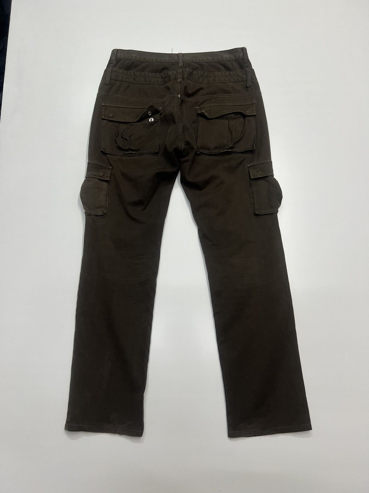 Japanese Brand G Rage Blue Double Waist Cargo Pants Size 34" Size US 34 / EU 50 - 6 Thumbnail