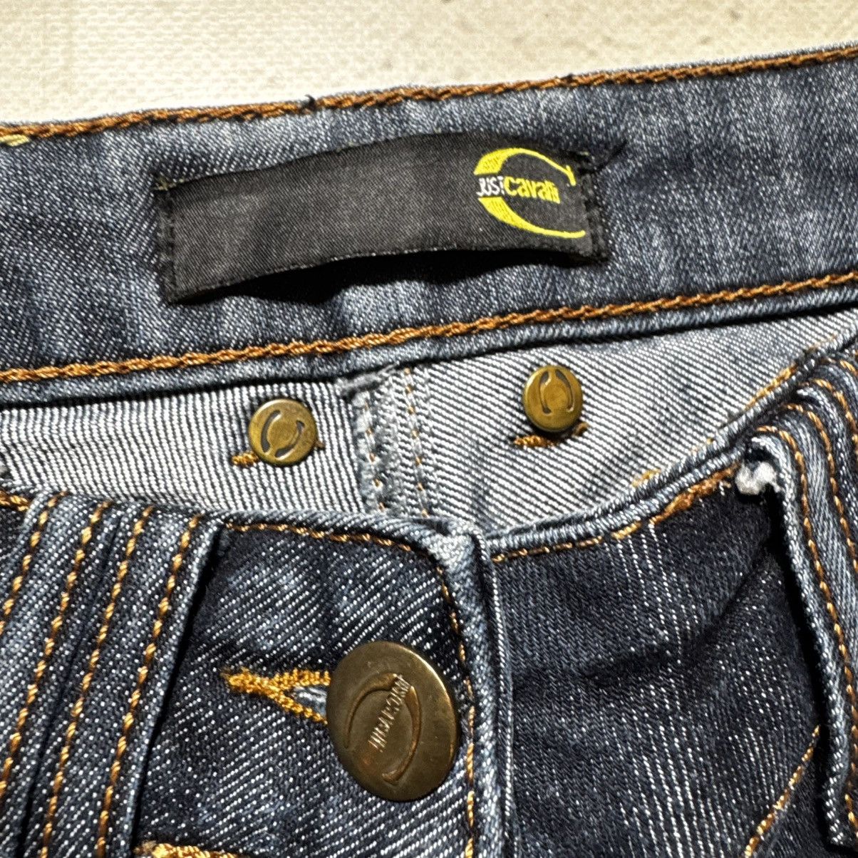 Just Cavalli just cavalli boot cut jeans with big metal logo luxury Size 27" / US 4 / IT 40 - 10 Thumbnail
