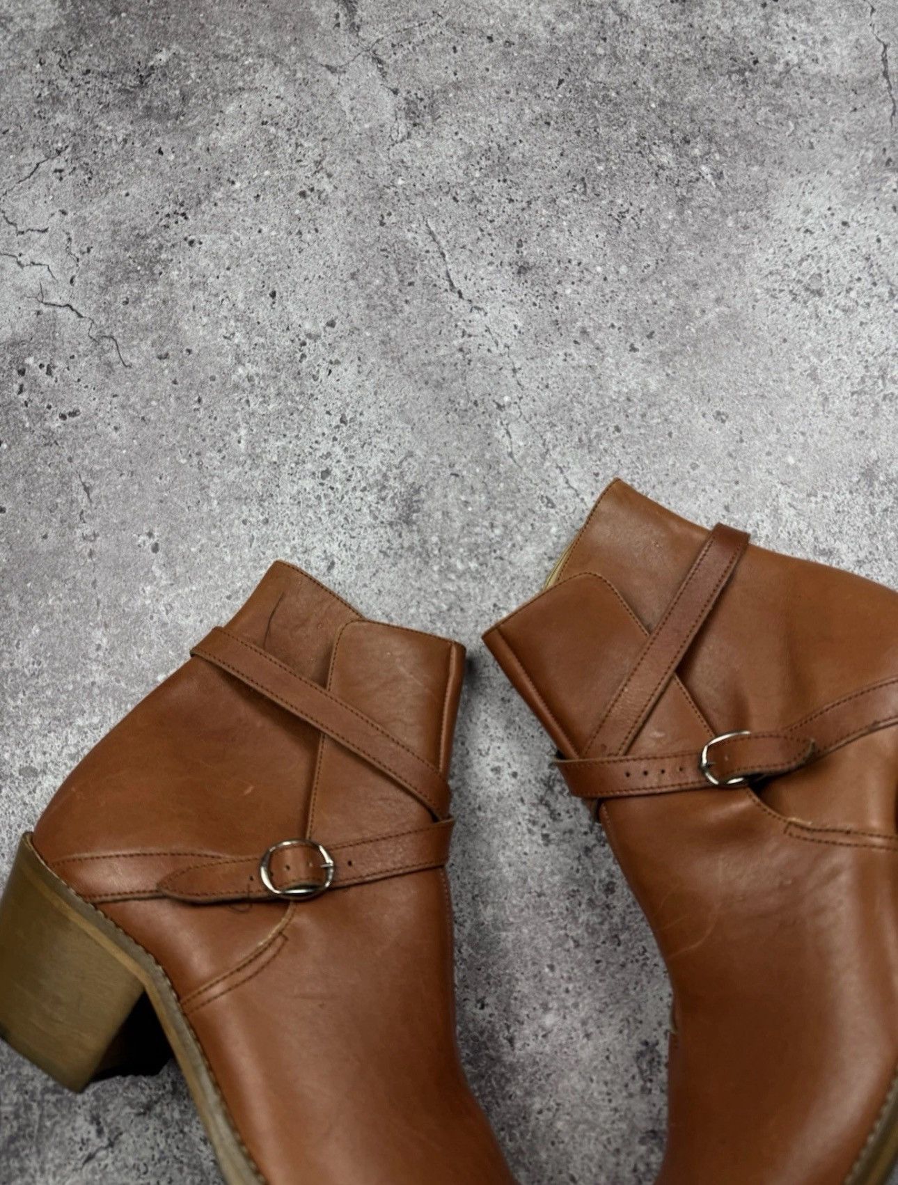 A.S.98 STRAPS BELTED A.S 98 style Boots Leather Style Rick Owens Size US 11 / EU 44 - 18 Thumbnail