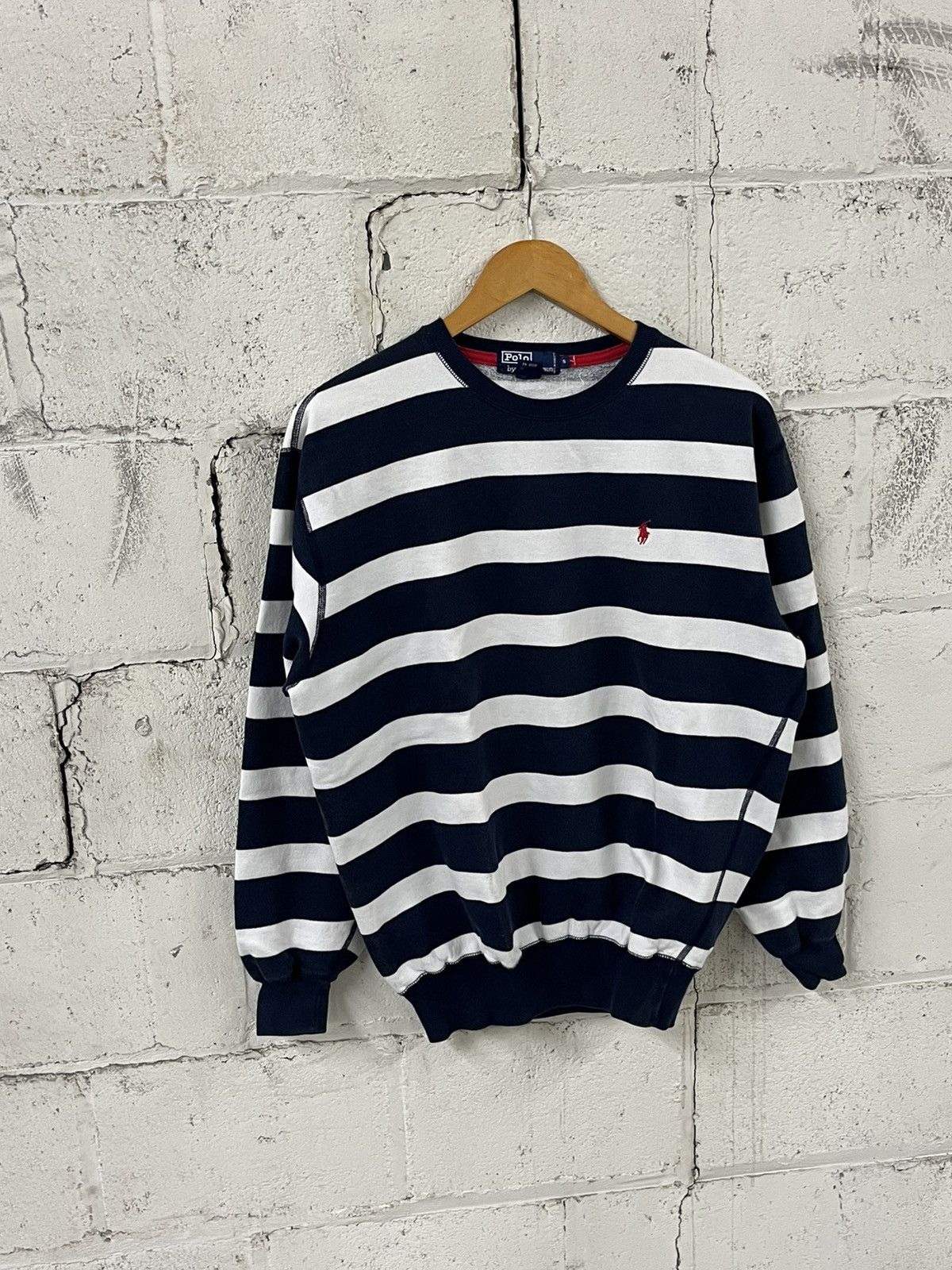 Polo Ralph Lauren Polo ralph Lauren vintage stripped crewneck preppy 90s hype Size US S / EU 44-46 / 1 - 3 Thumbnail