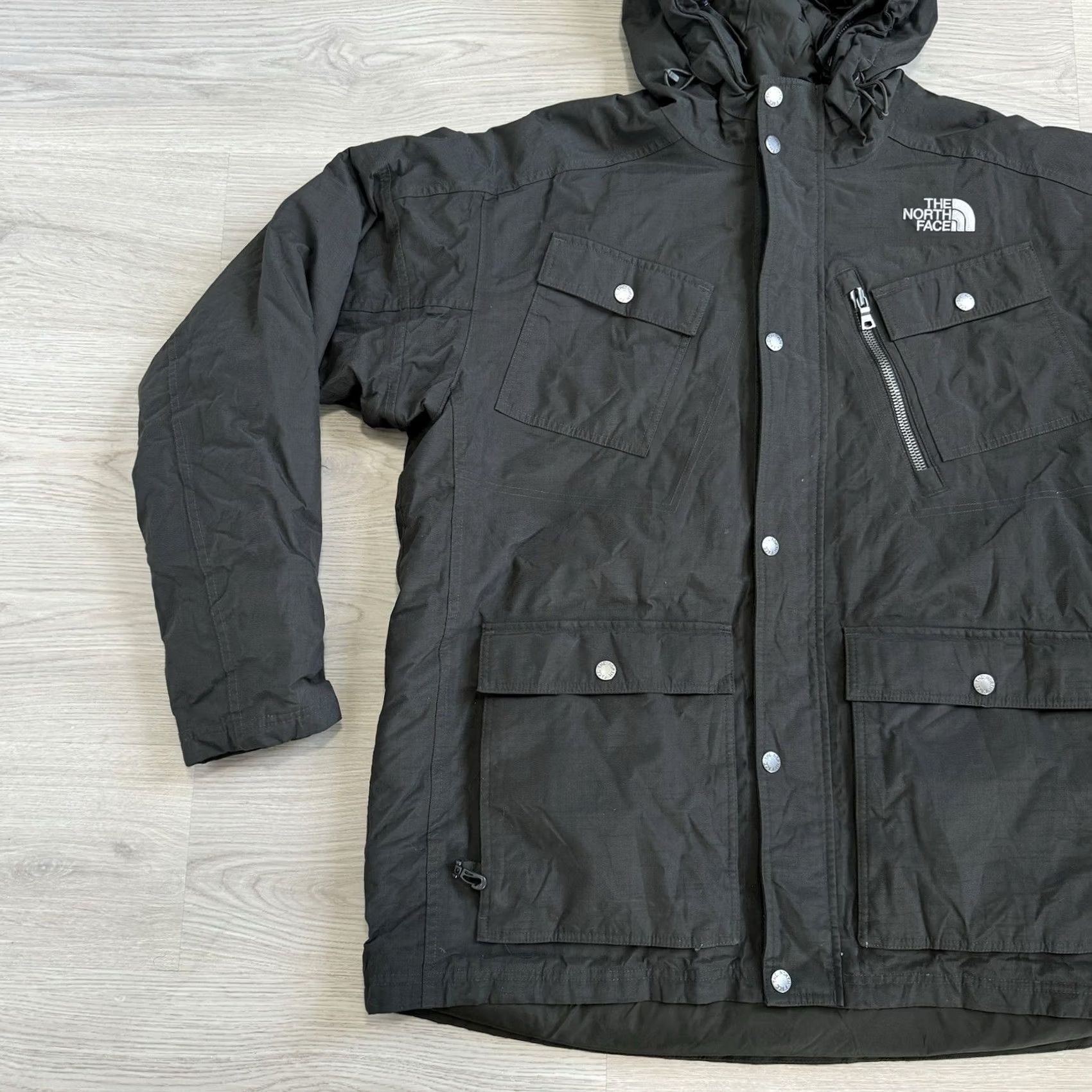 The North Face The North Face HyVent Parka Jacket XL Dark Grey Men Hooded Down Winter Goose Down Mcmurdo Full Zip Pockets Size US XL / EU 56 / 4 - 2 Thumbnail