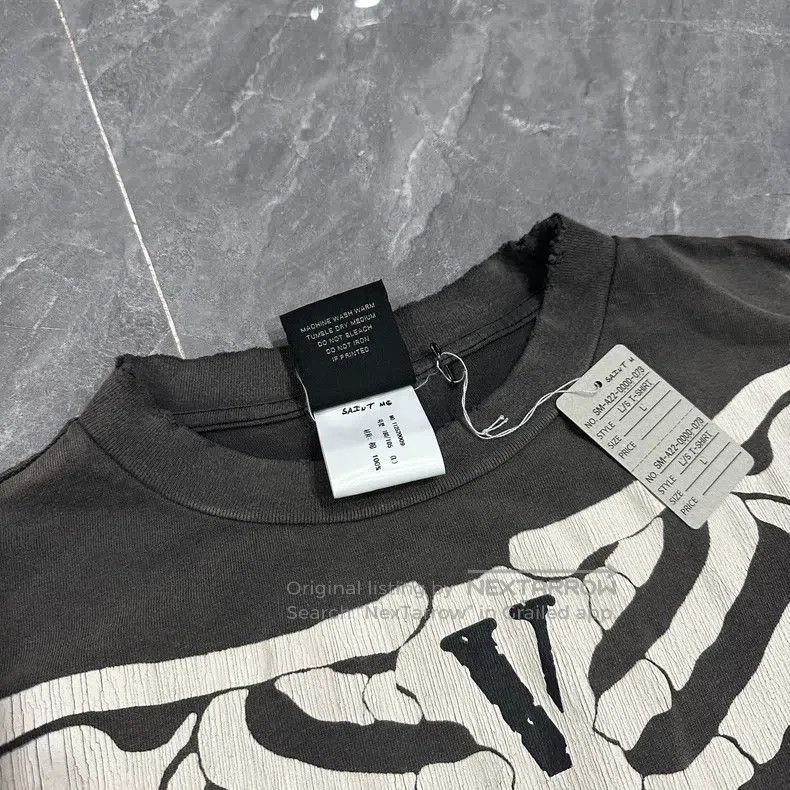 Saint Michael Saint Michael Skeletal ribcage destruction washed long-sle Size US L / EU 52-54 / 3 - 3 Thumbnail
