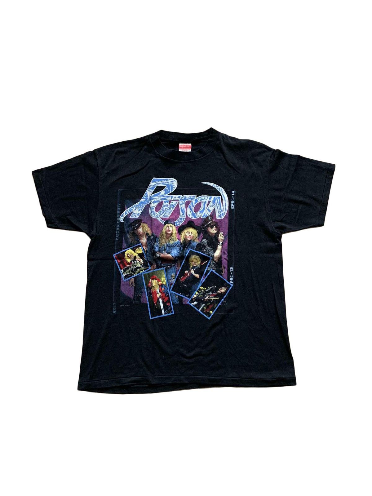 Band Tees × Springfield × Vintage Vintage 1988 Poison Open Up And Say Ahhhh Tour T-Shirt Tee Size US L / EU 52-54 / 3 - 1 Thumbnail