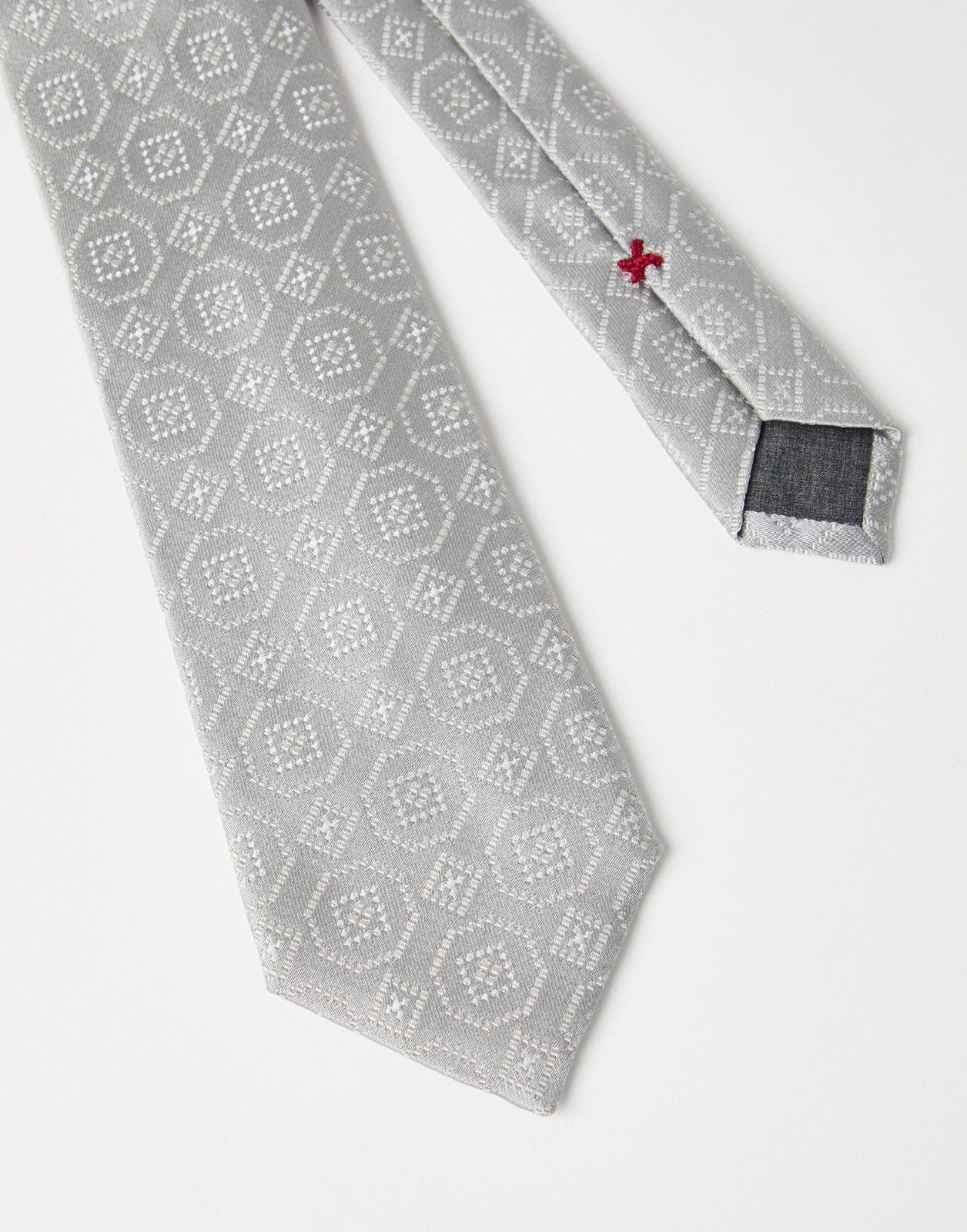 Brunello Cucinelli o1la1rc1a0326 Size: OS / Tie in Grey Size ONE SIZE - 2 Thumbnail