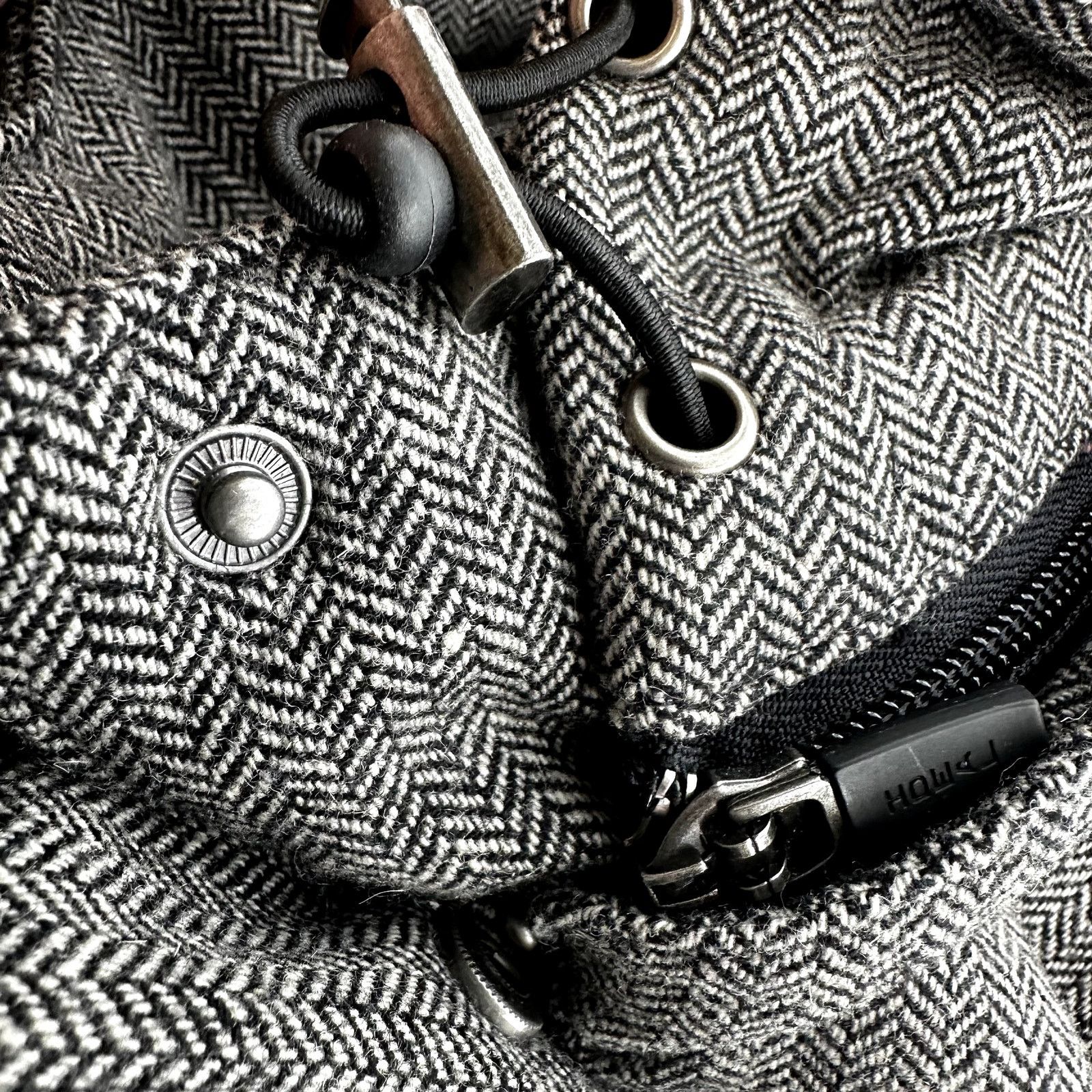 Roots Roots Wool Jacket Herringbone Waterproof Mid Hood Full Zip M Size M / US 6-8 / IT 42-44 - 3 Thumbnail