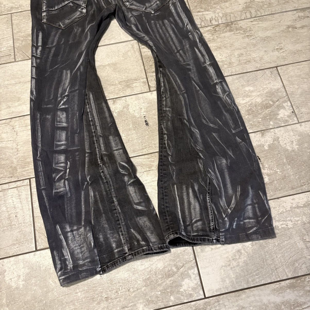 Japanese Brand custom wax bootcut jeans Size US 30 / EU 46 - 4 Thumbnail