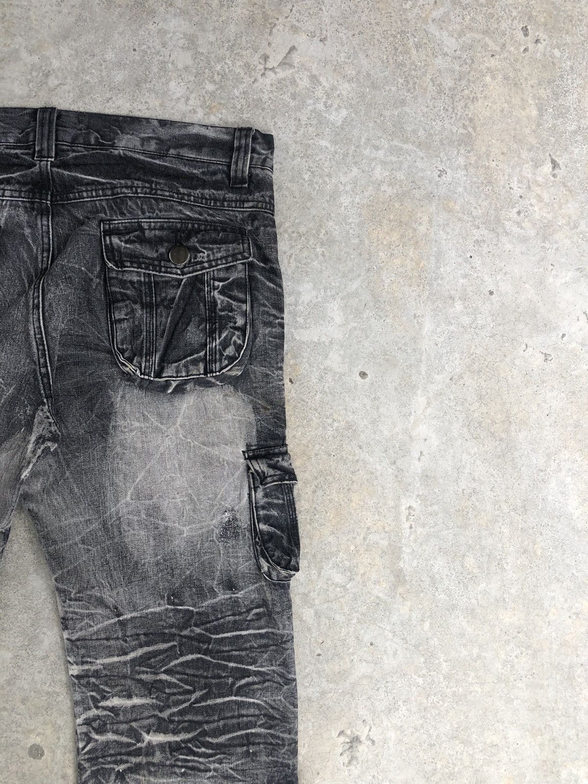 Japanese Brand Topism Flared Jeans Distressed Jeans Cargo Pants Multipocket Size US 34 / EU 50 - 10 Thumbnail