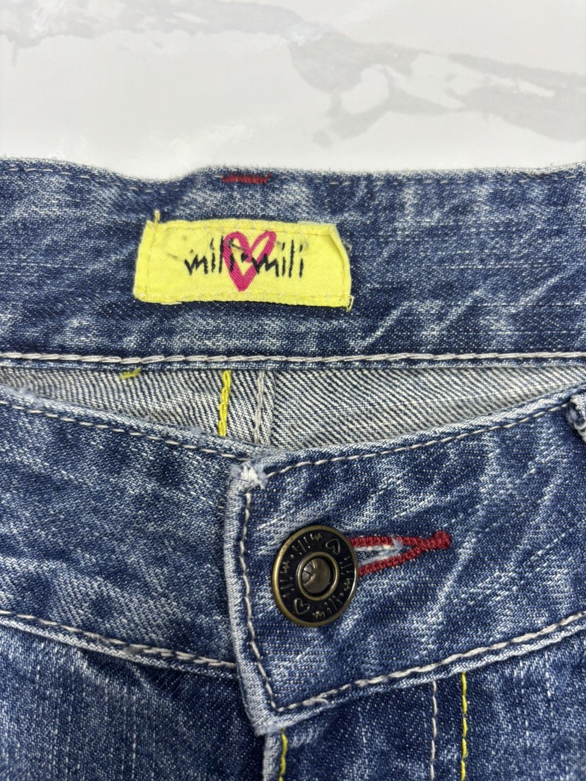 Tornado Mart FLARE JEANS MILI❤️MILI TORNADO MART STYLE 90s JAPANESE DENIM Size US 32 / EU 48 - 9 Thumbnail