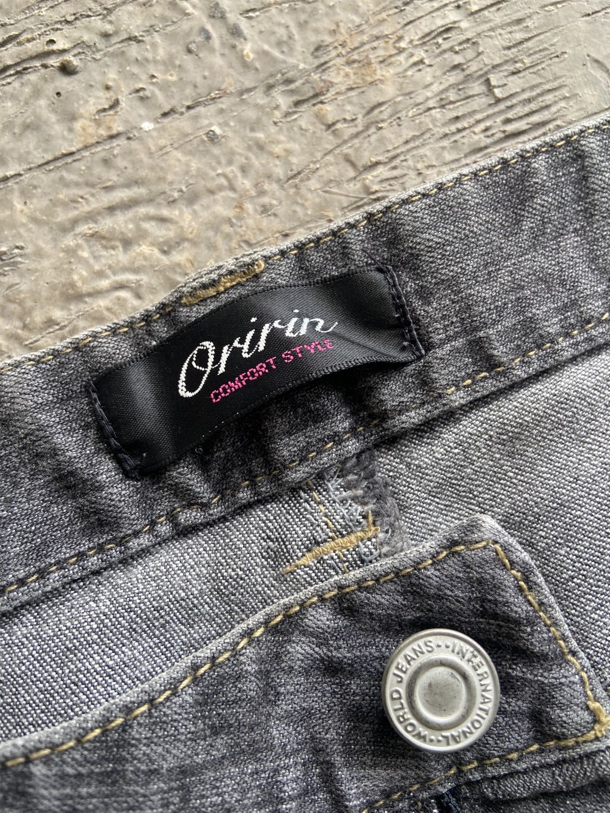 Tornado Mart 2000s Oririn - Grey Washed Flared Pants Size US 31 - 5 Thumbnail