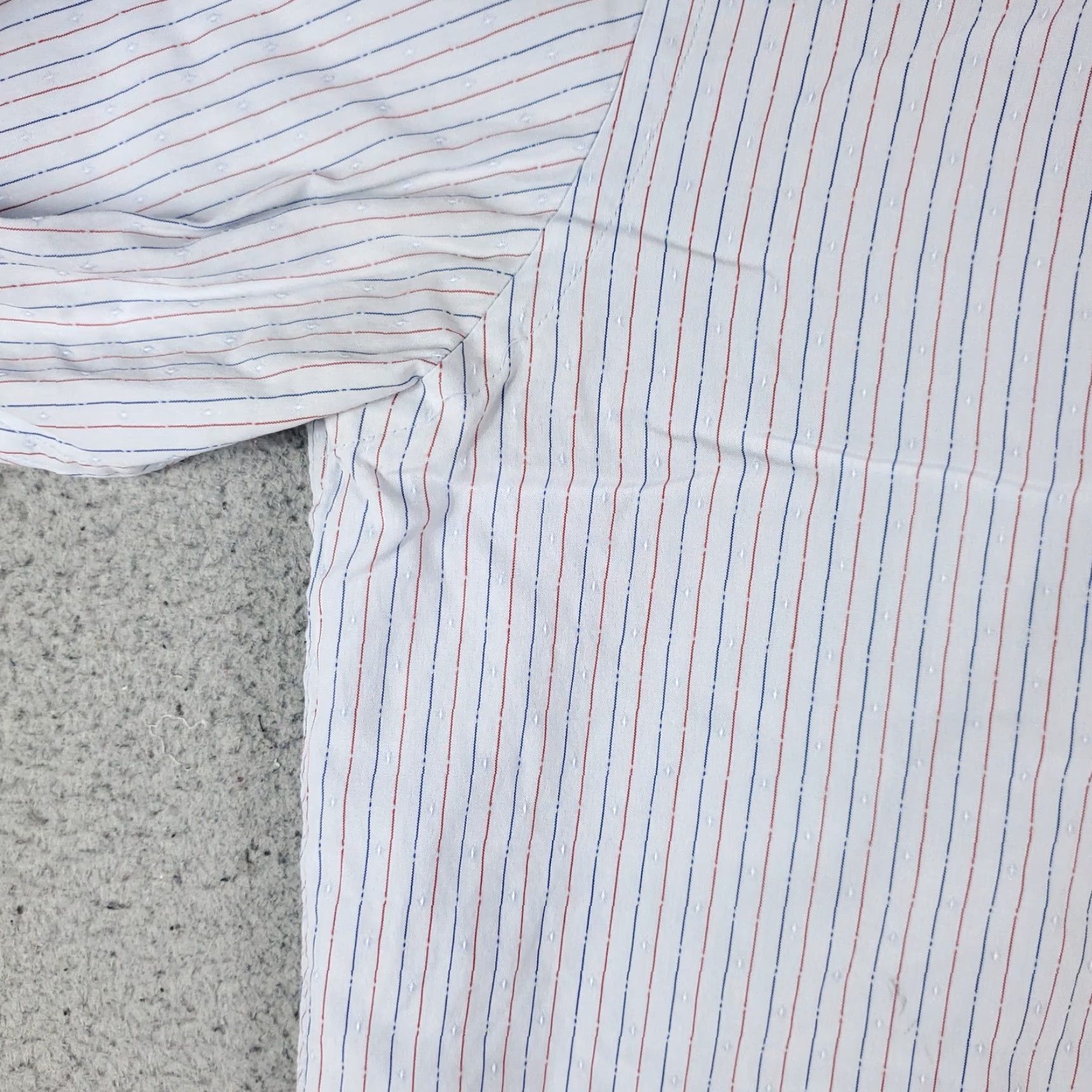 BUGATCHI Bugatchi Uomo Dress Shirt Mens 15.5 Blue Striped Long Sleeve Button-Up Casual Formal Size 40R - 3 Thumbnail