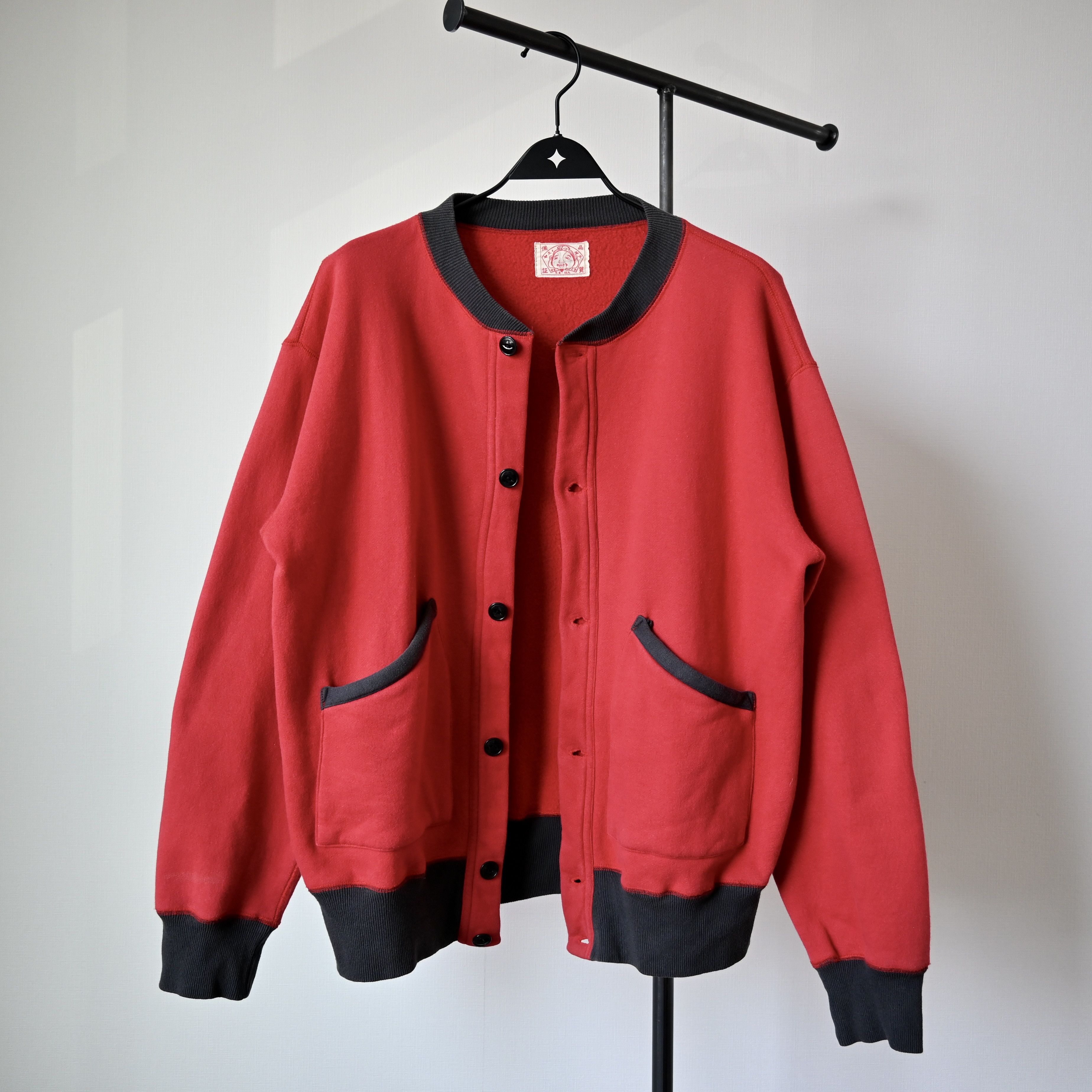 Evisu VTG 2000s EVISU button up sweatshirt red x sumikuro gray Size US L / EU 52-54 / 3 - 1 Thumbnail