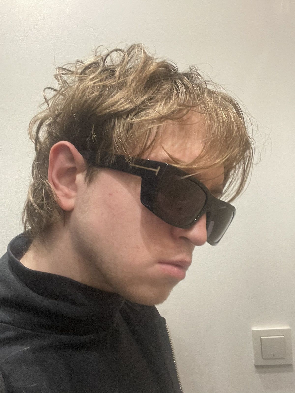 Tom Ford !DS! Tom Ford Toby TF440 01A 3D Square Black Sunglasses Size ONE SIZE - 17 Thumbnail