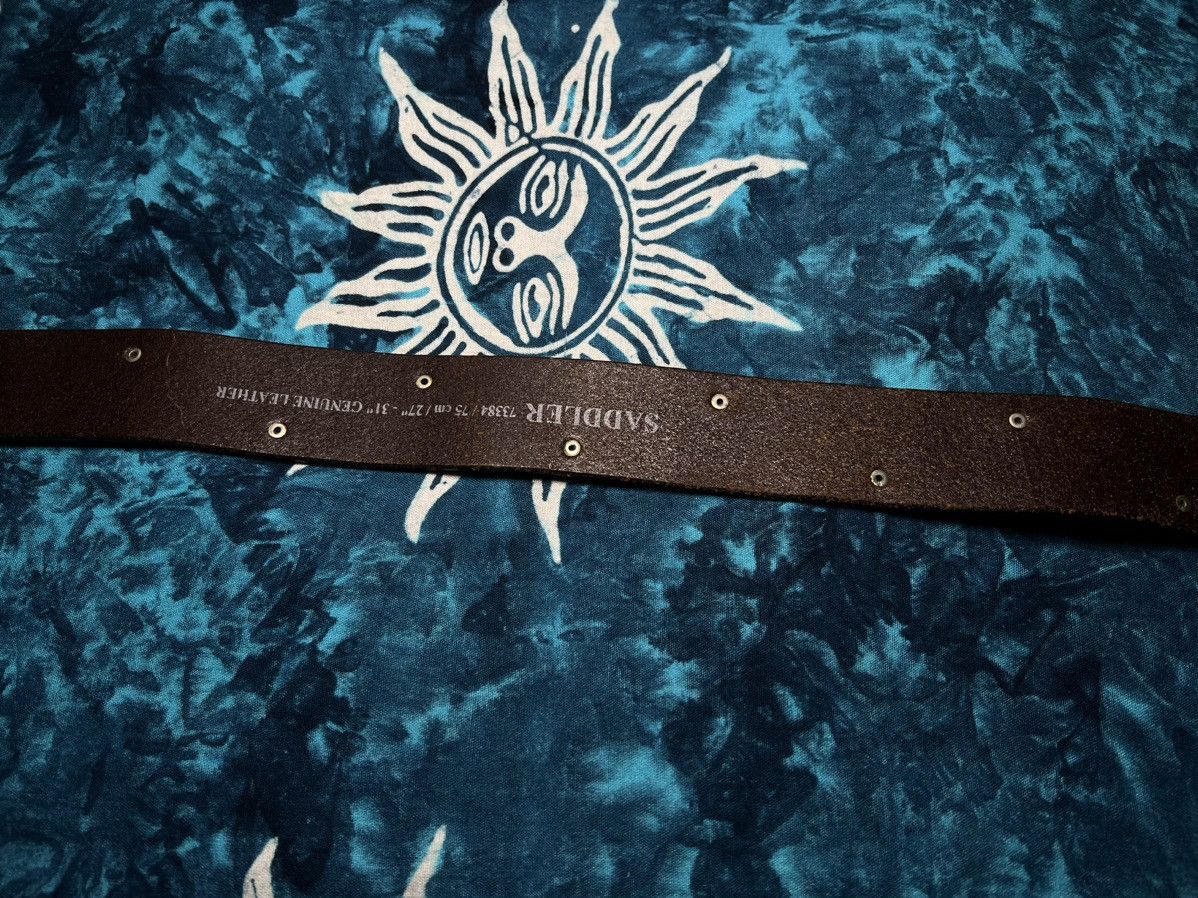 Leather Vintage rodeo Leather Belt Saddler Cowboy Size 30 - 10 Thumbnail