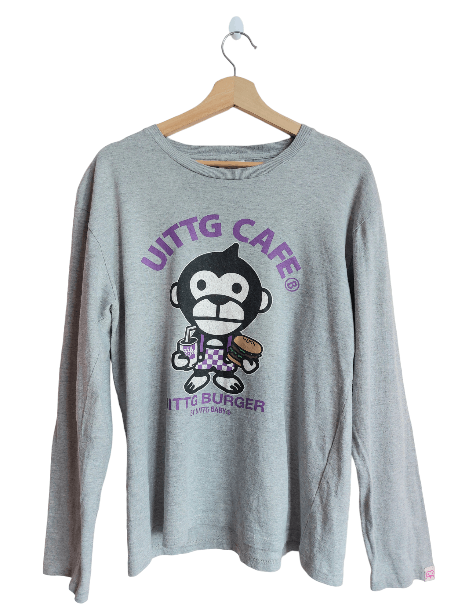 Vintage Uittg Baby Big Logo Inspired by A Bathing Ape Size US L / EU 52-54 / 3 - 1 Thumbnail