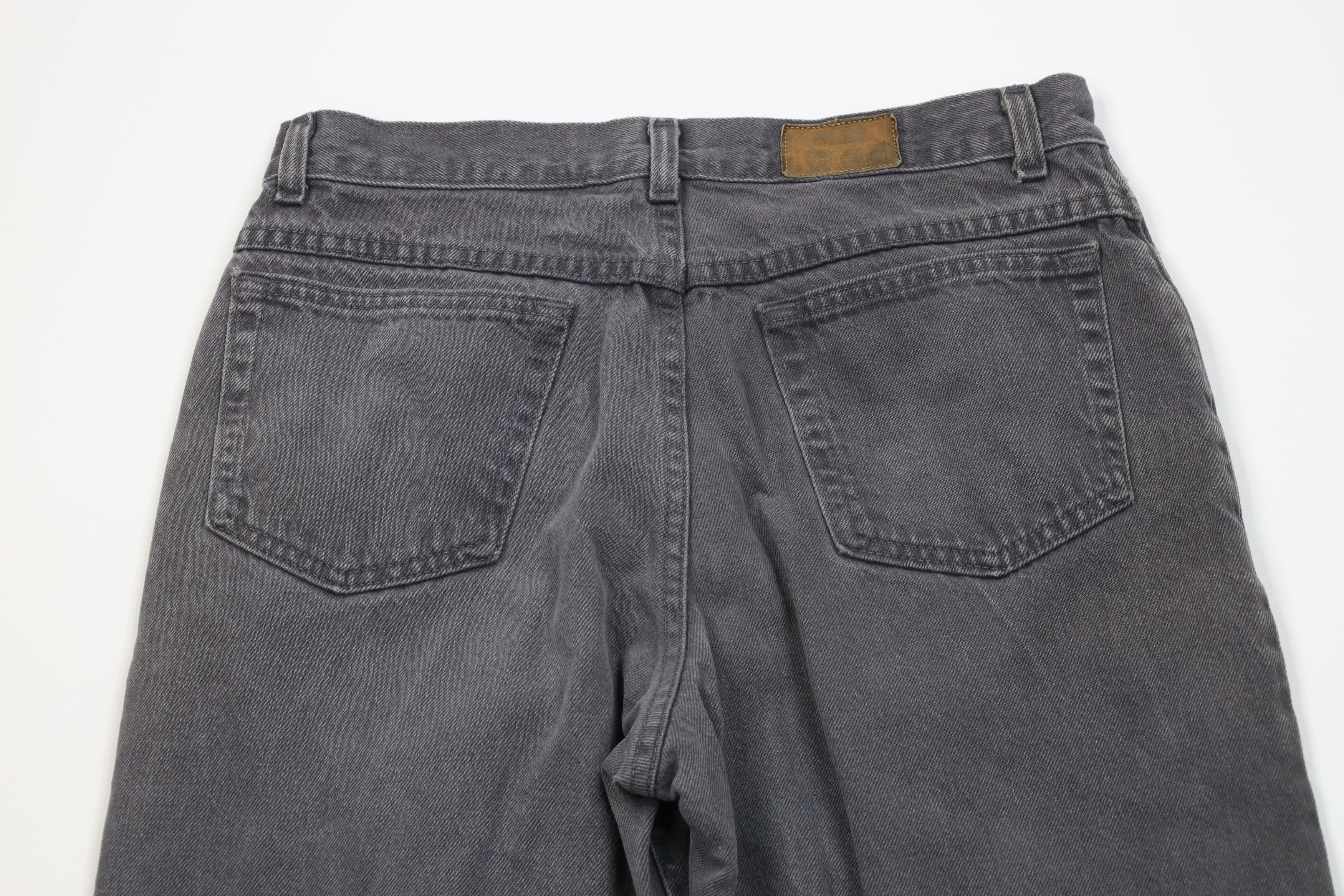 L.L. Bean Vintage 90s LL Bean Straight Leg Demin Jeans Gray Cotton USA Size US 32 / EU 48 - 12 Thumbnail