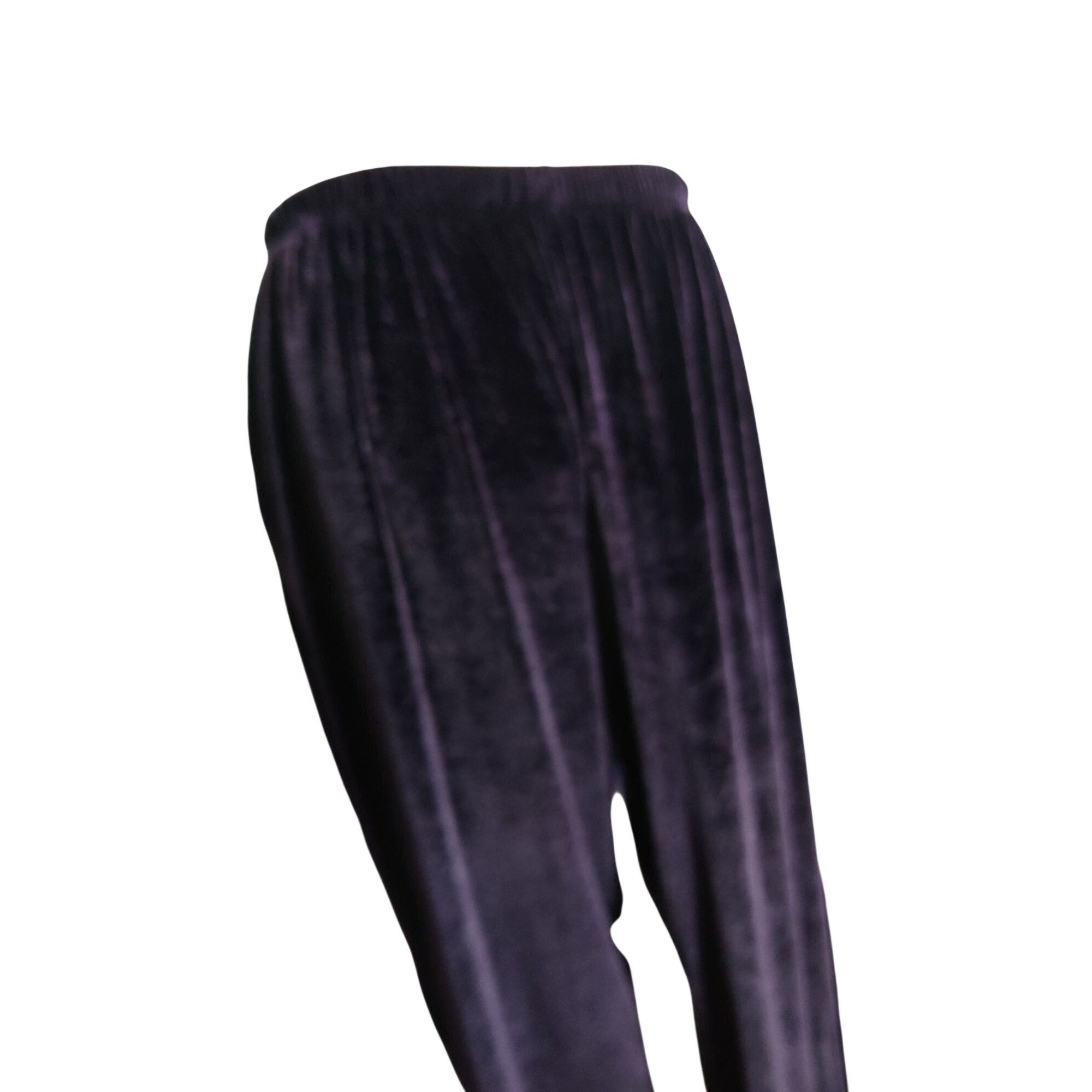 Coldwater Creek Coldwater Creek XL Womens Deep Purple Velour Pants Vintage P Size 35" - 2 Thumbnail