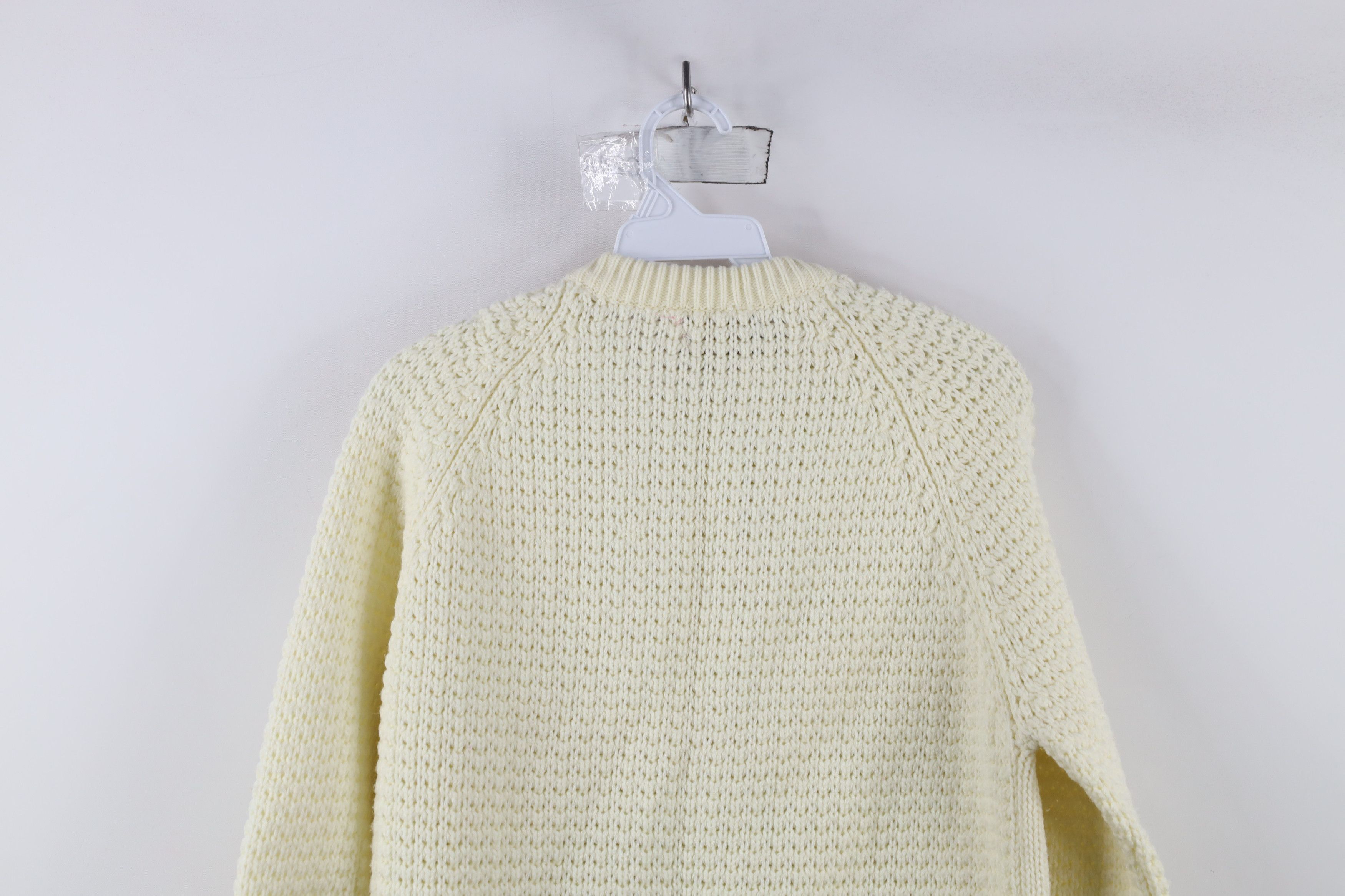 Vintage Vintage 60s 70s Streetwear Fisherman Knit Cardigan Sweater Size M / US 6-8 / IT 42-44 - 12 Thumbnail