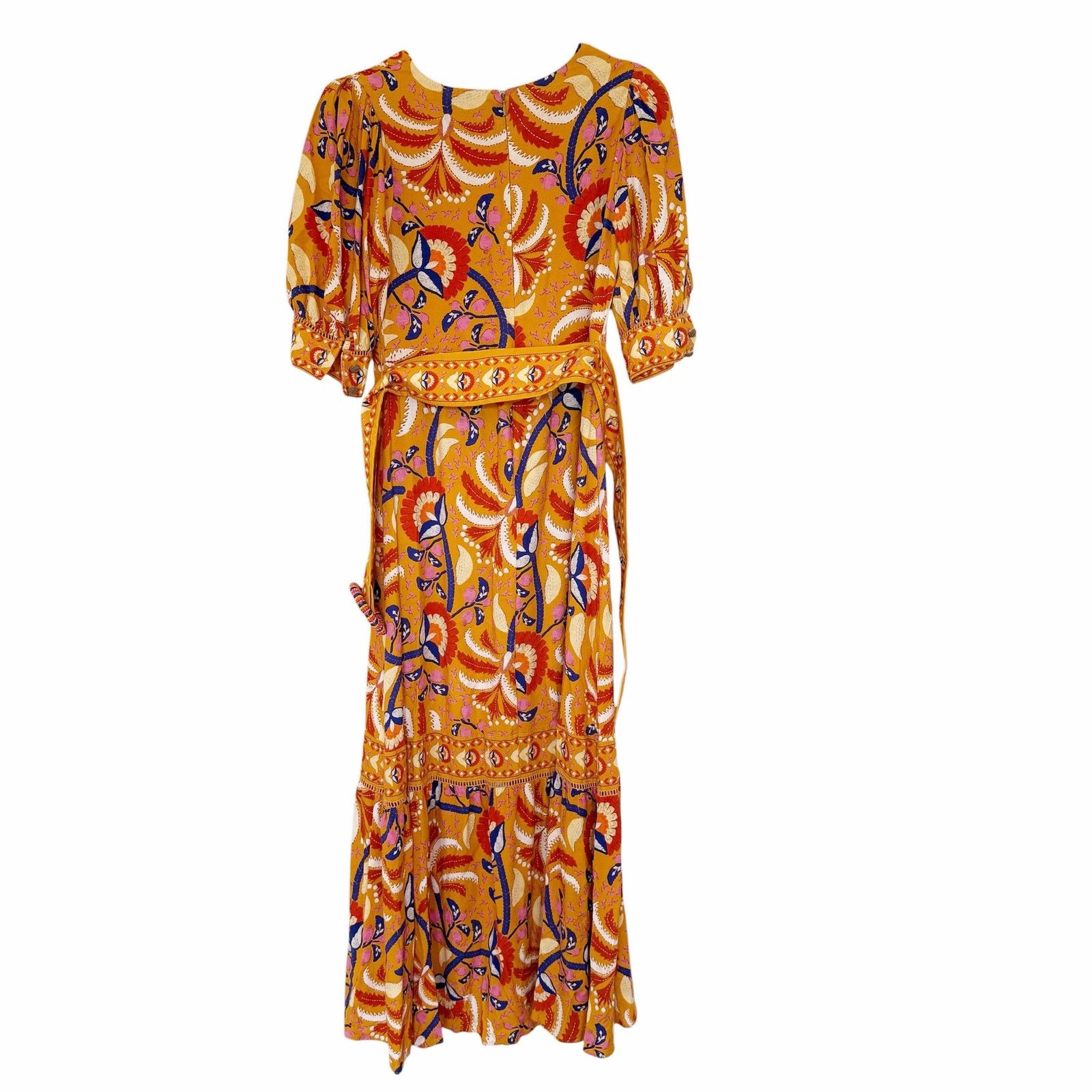 Farm Rio Farm Rio Yellow Palms Party Maxi Dress Sz S Size S / US 4 / IT 40 - 5 Thumbnail