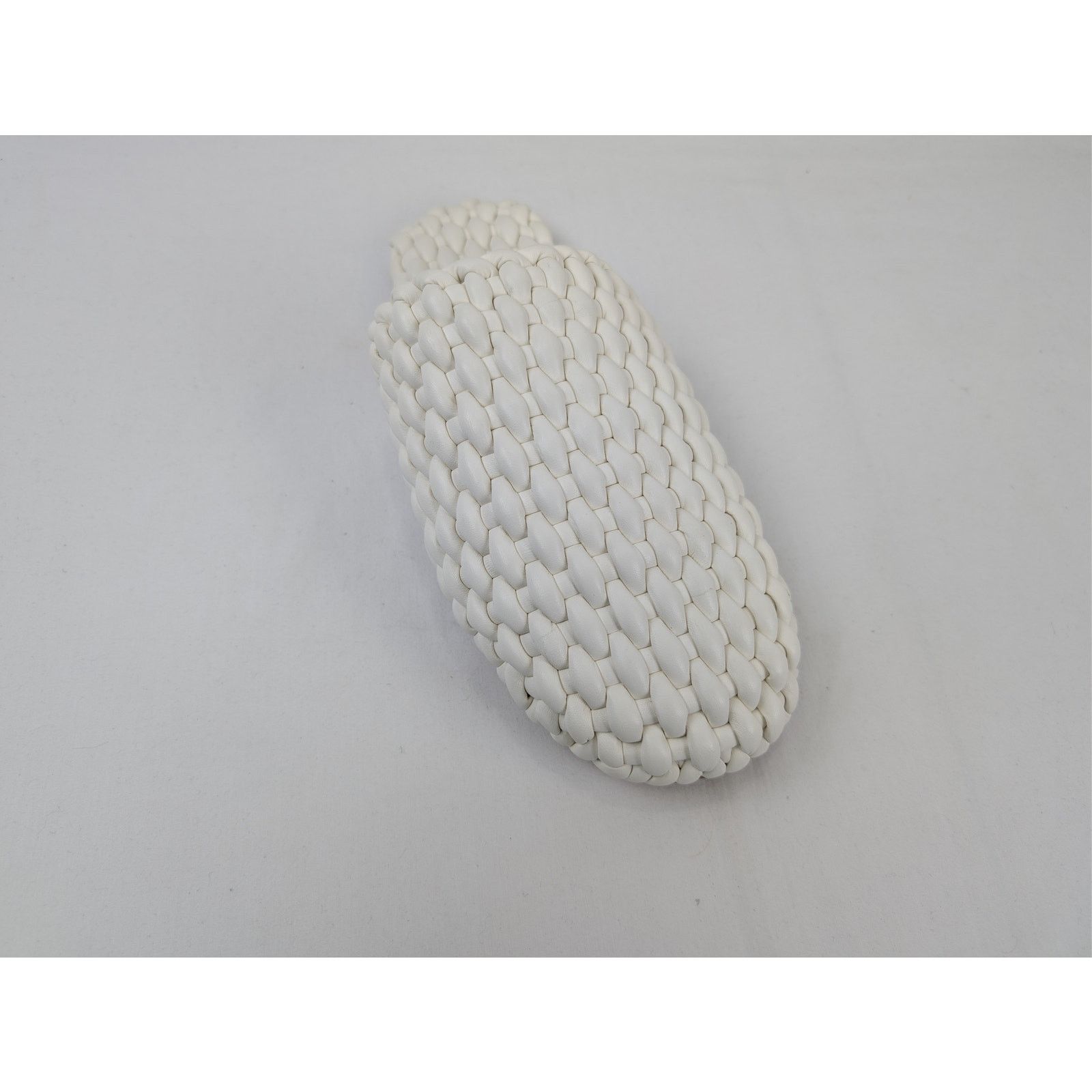 Bottega Veneta o1rshd1 Q:2 / Cloud Weave Squid Slipper in White 41 Size US 8 / EU 41 - 3 Thumbnail