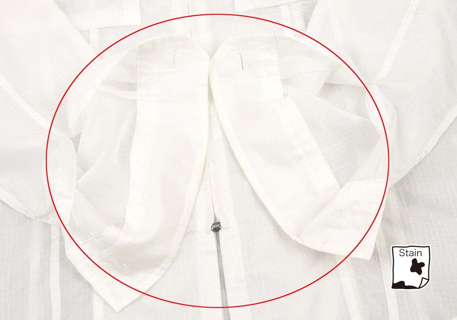 Issey Miyake Zip-up Ripstop Shirt Blouson in White, Size M Size US M / EU 48-50 / 2 - 8 Thumbnail