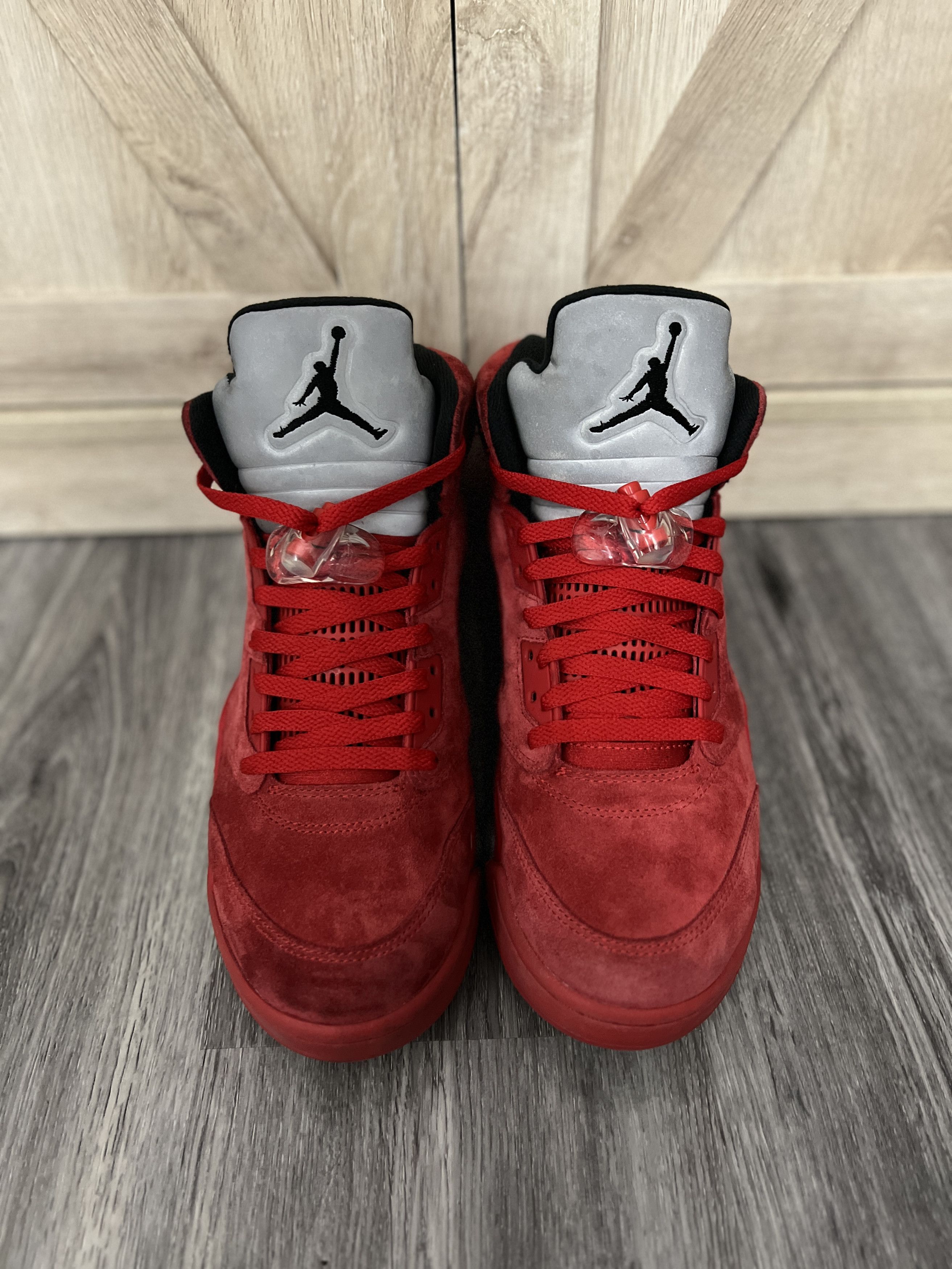 Jordan Brand Jordan 5 Retro Red Suede Size US 9.5 / EU 42-43 - 3 Thumbnail