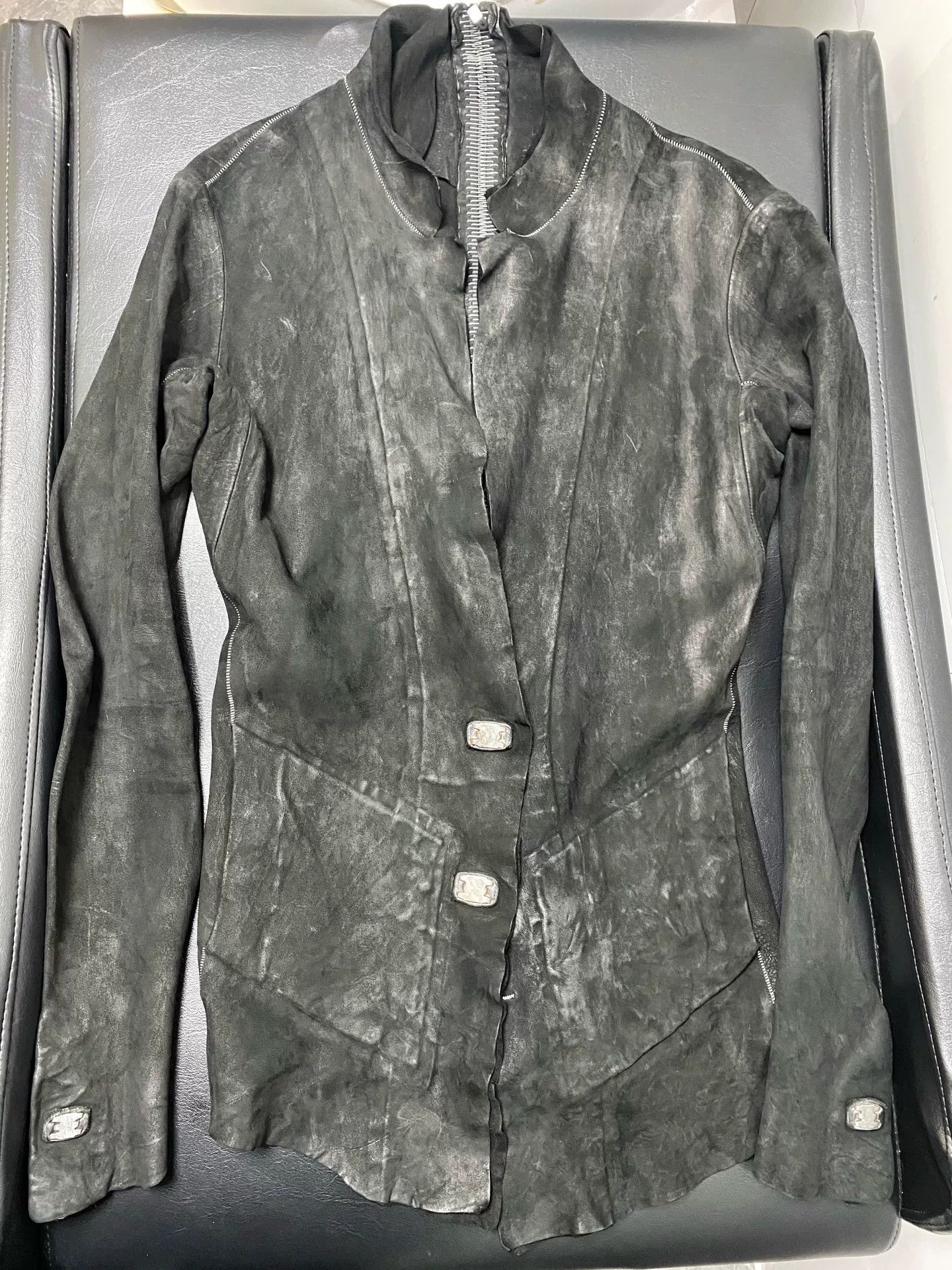 Isaac Sellam Experience Isaac Sellam Washed Distressed Keel Jacket Size US M / EU 48-50 / 2 - 1 Thumbnail